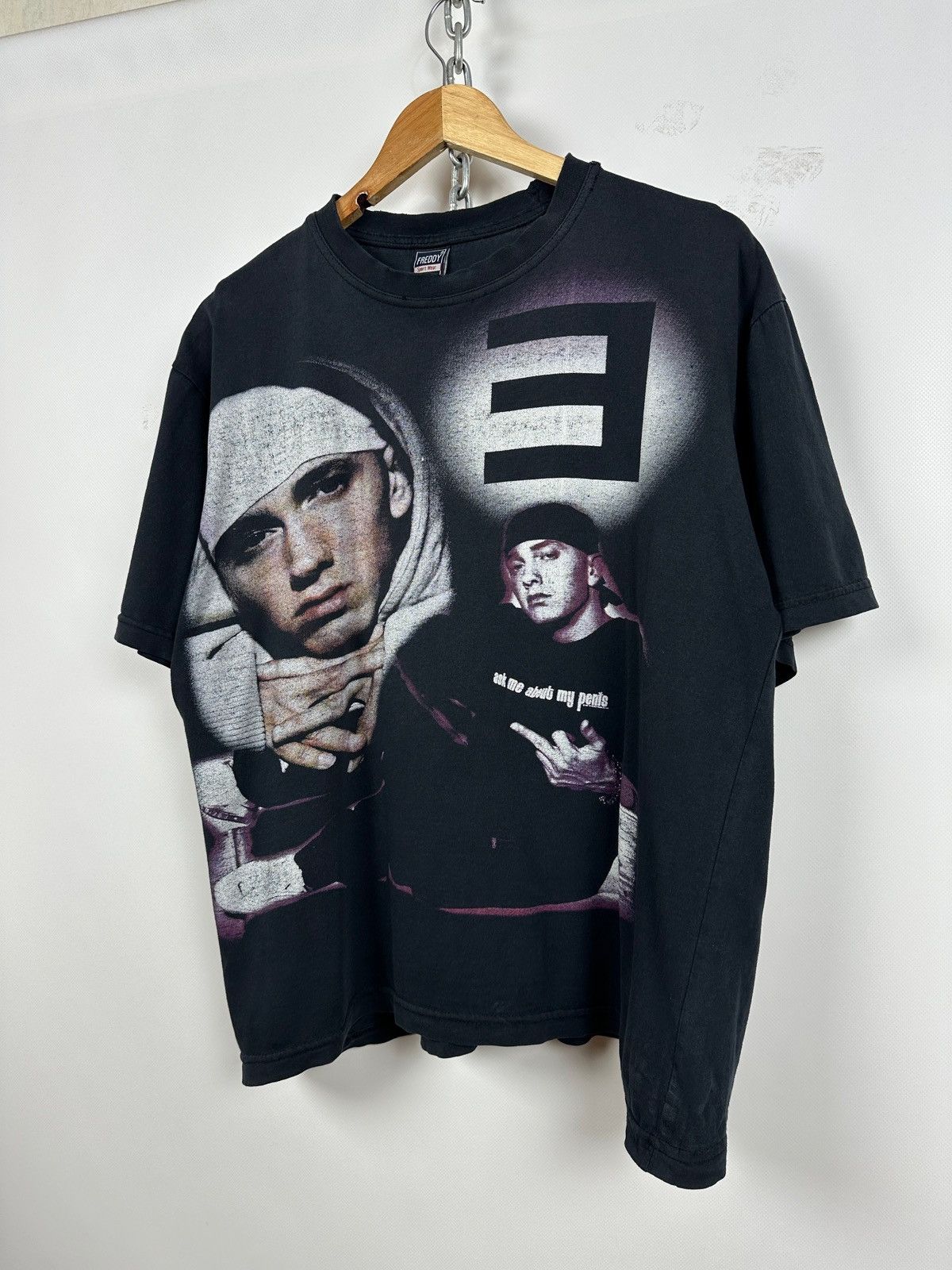 Eminem Vintage Eminem Ask Me About My Penis T-Shirt Size US L / EU 52-54 / 3 - 3 Thumbnail