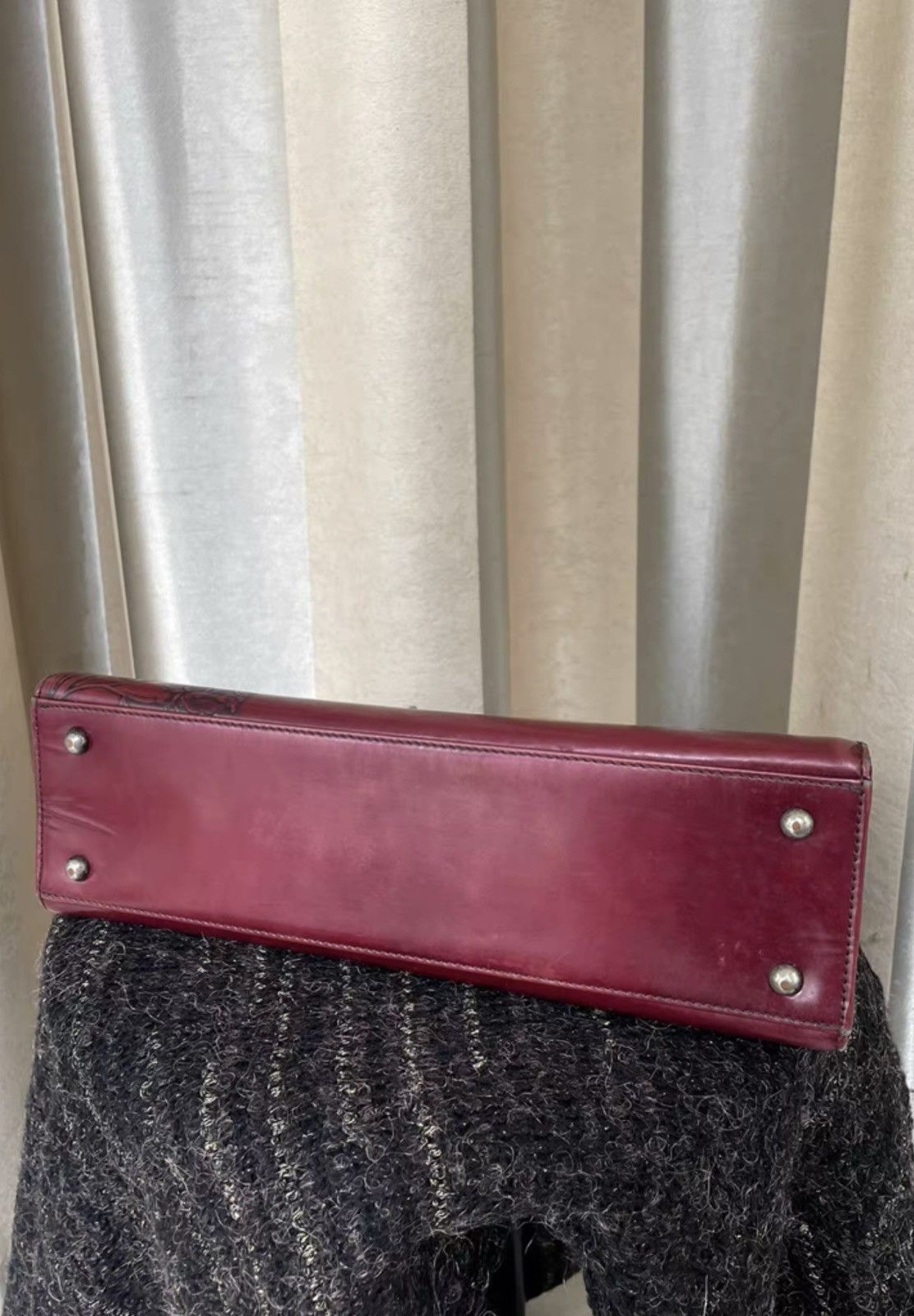 Jean Paul Gaultier Jean Paul Gaultier •jpg Vintage burgundy gunmetal bag Size ONE SIZE - 8 Thumbnail