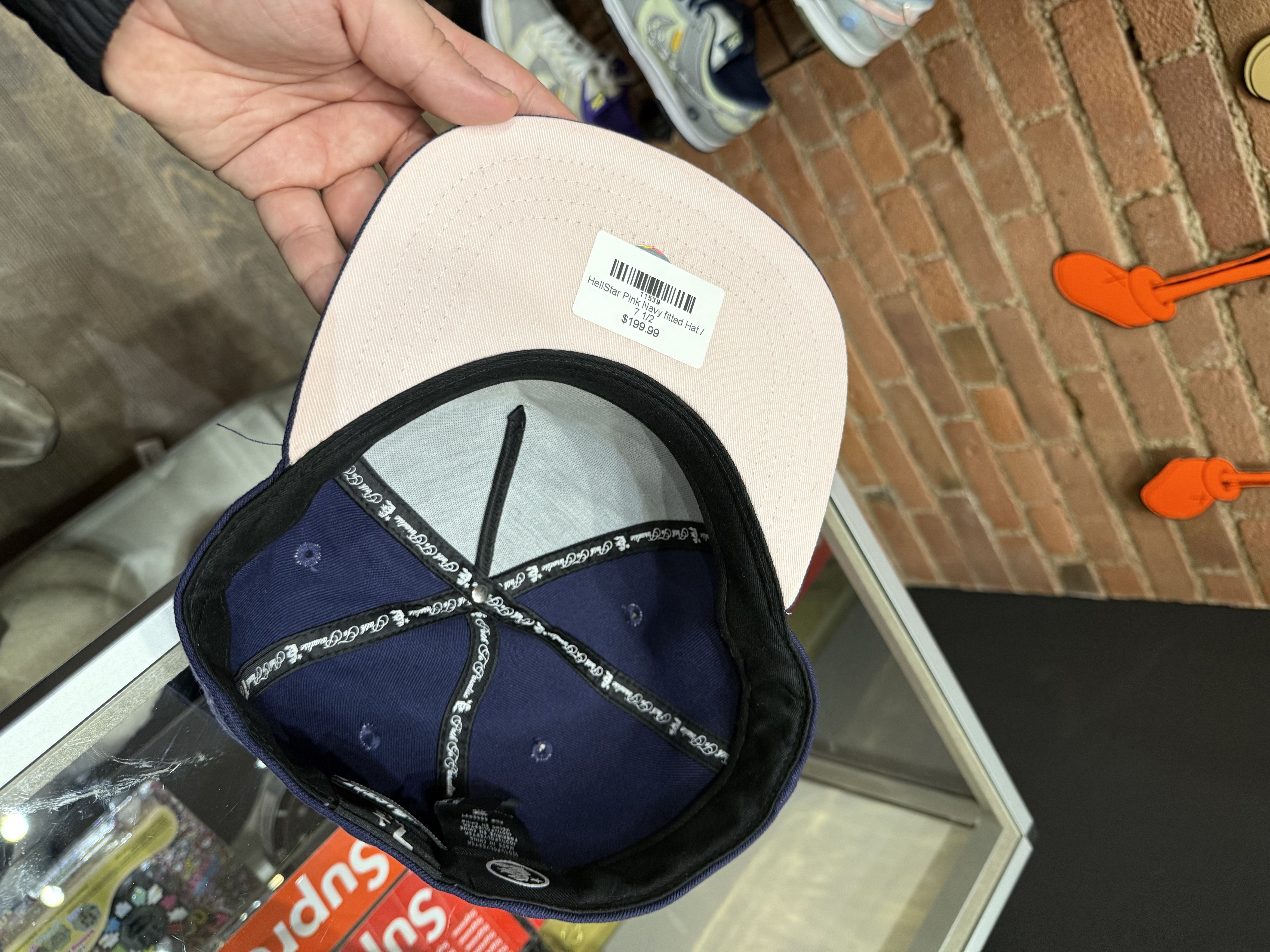 HELLSTAR Hellstar Pink Navy Fitted 7 1/2 Size ONE SIZE - 5 Thumbnail
