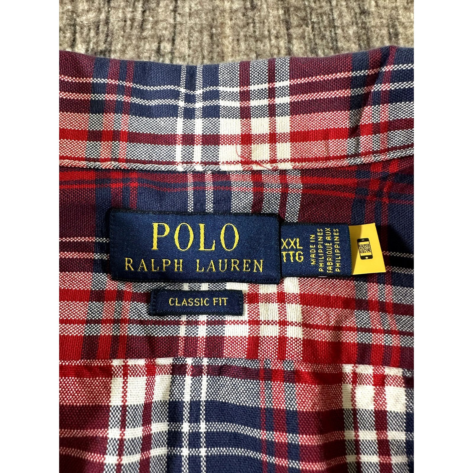 Polo Ralph Lauren Polo Ralph Lauren Short Sleeve Shirt Mens XXL Red Plaid Size US XXL / EU 58 / 5 - 7 Thumbnail