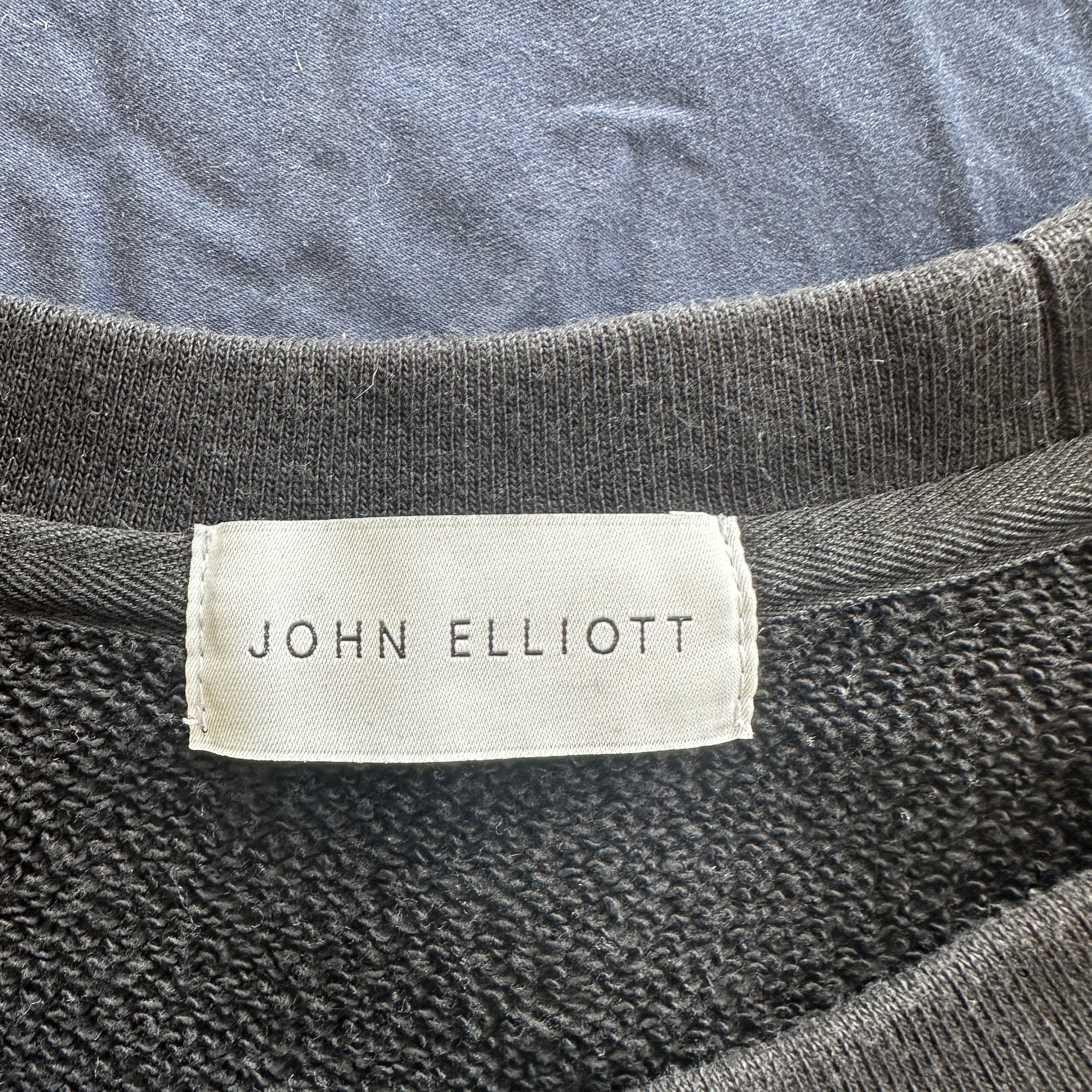 John Elliott John Elliot Crewneck Sweatshirt - Black - Size L/3 Size US L / EU 52-54 / 3 - 2 Thumbnail