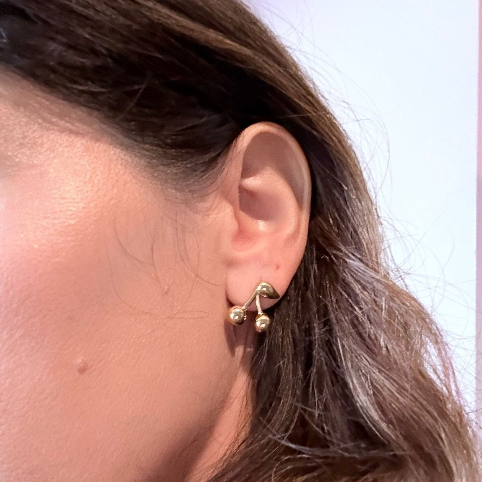 Other 18k Gold Plated Cute Cherry Earrings Size ONE SIZE - 3 Thumbnail