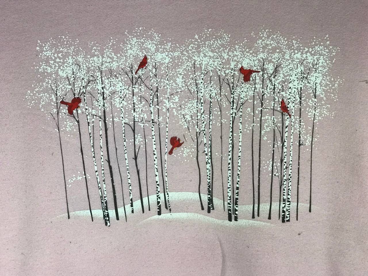 Vintage Vintage red bird in winter canary bird Size US XL / EU 56 / 4 - 3 Thumbnail