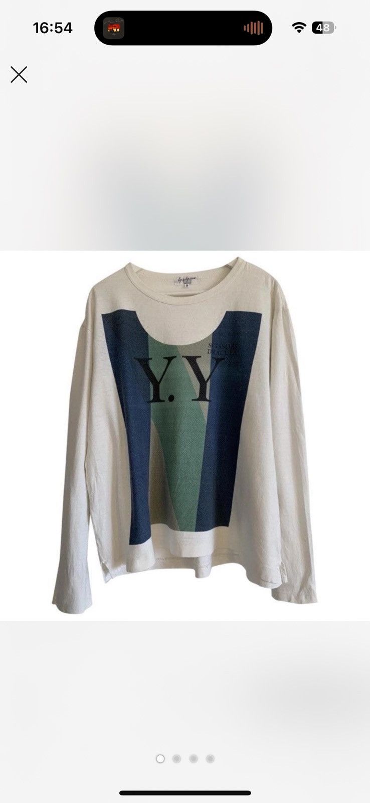 Yohji Yamamoto Yohji Yamamoto Pour Homme long sleeve white t-shirt (size 3) Size US L / EU 52-54 / 3 - 1 Thumbnail