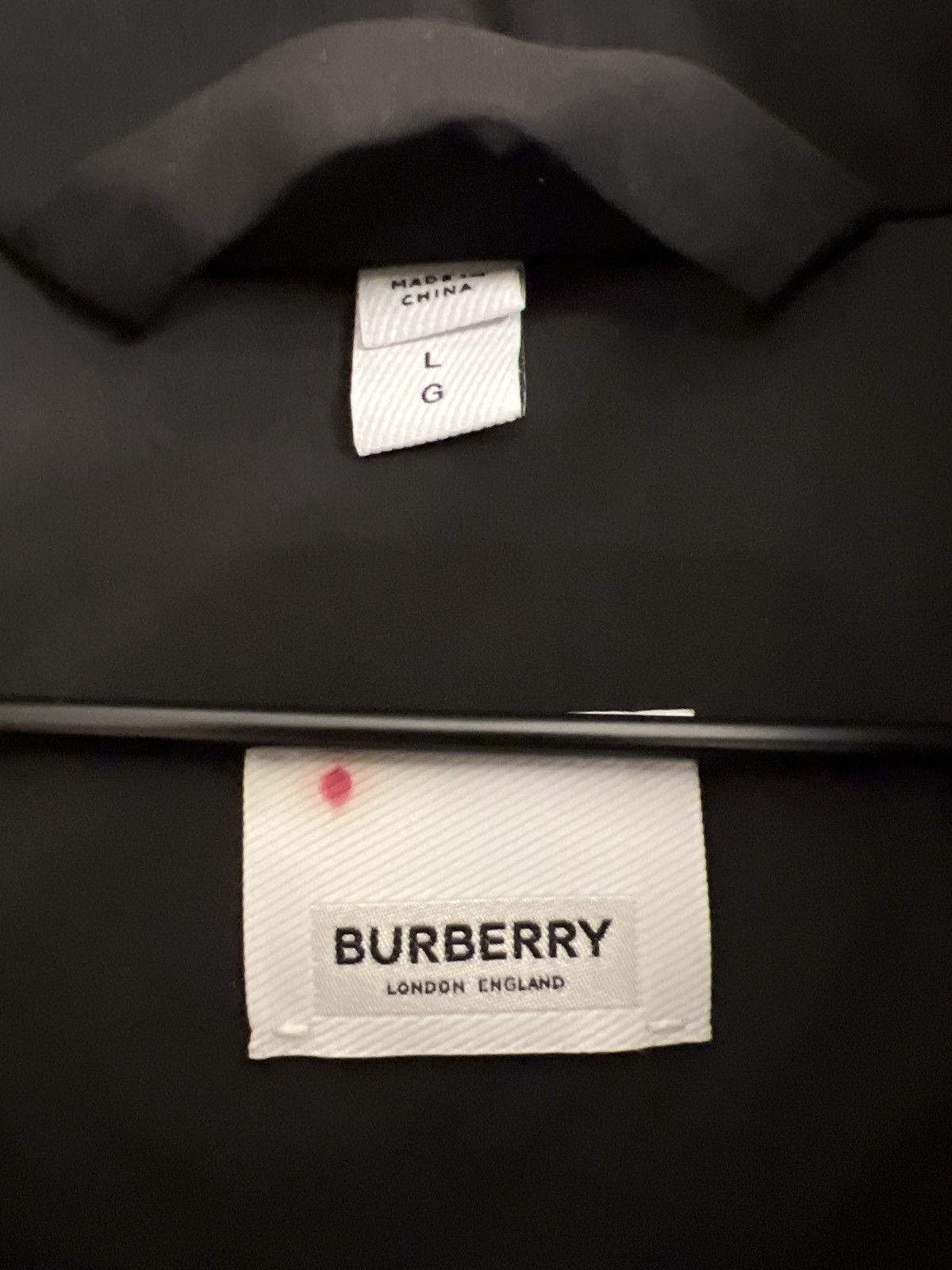 Burberry Black Puffer Jacket size Large