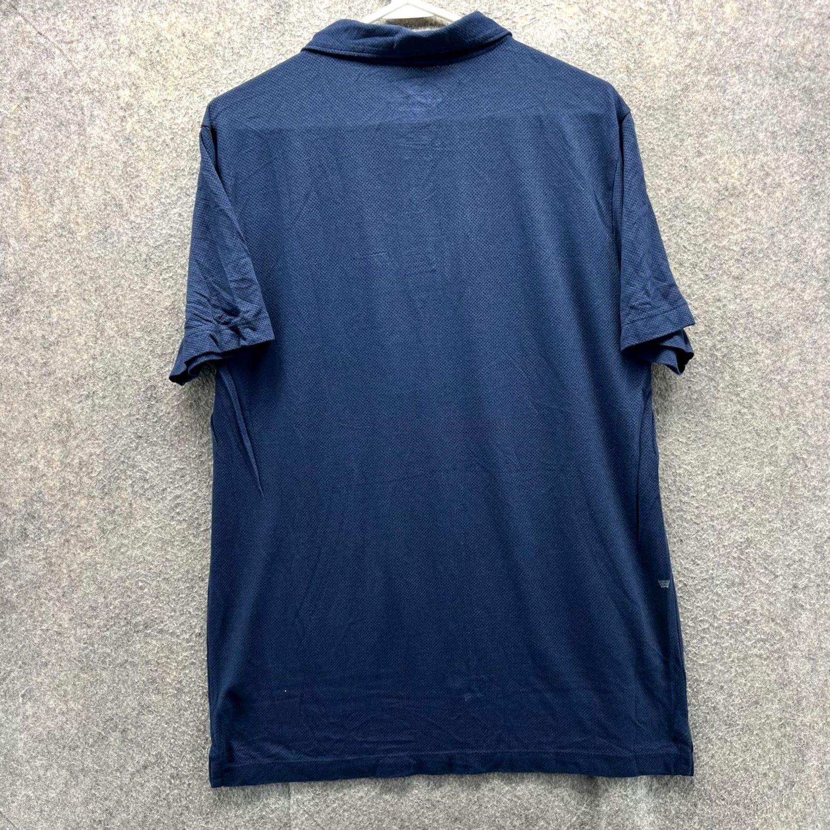 Vintage Mack Weldon Polo Shirt Mens Large Blue Navy Preppy Knit Stretch Cotton Pocket Shirt Size US L / EU 52-54 / 3 - 2 Thumbnail