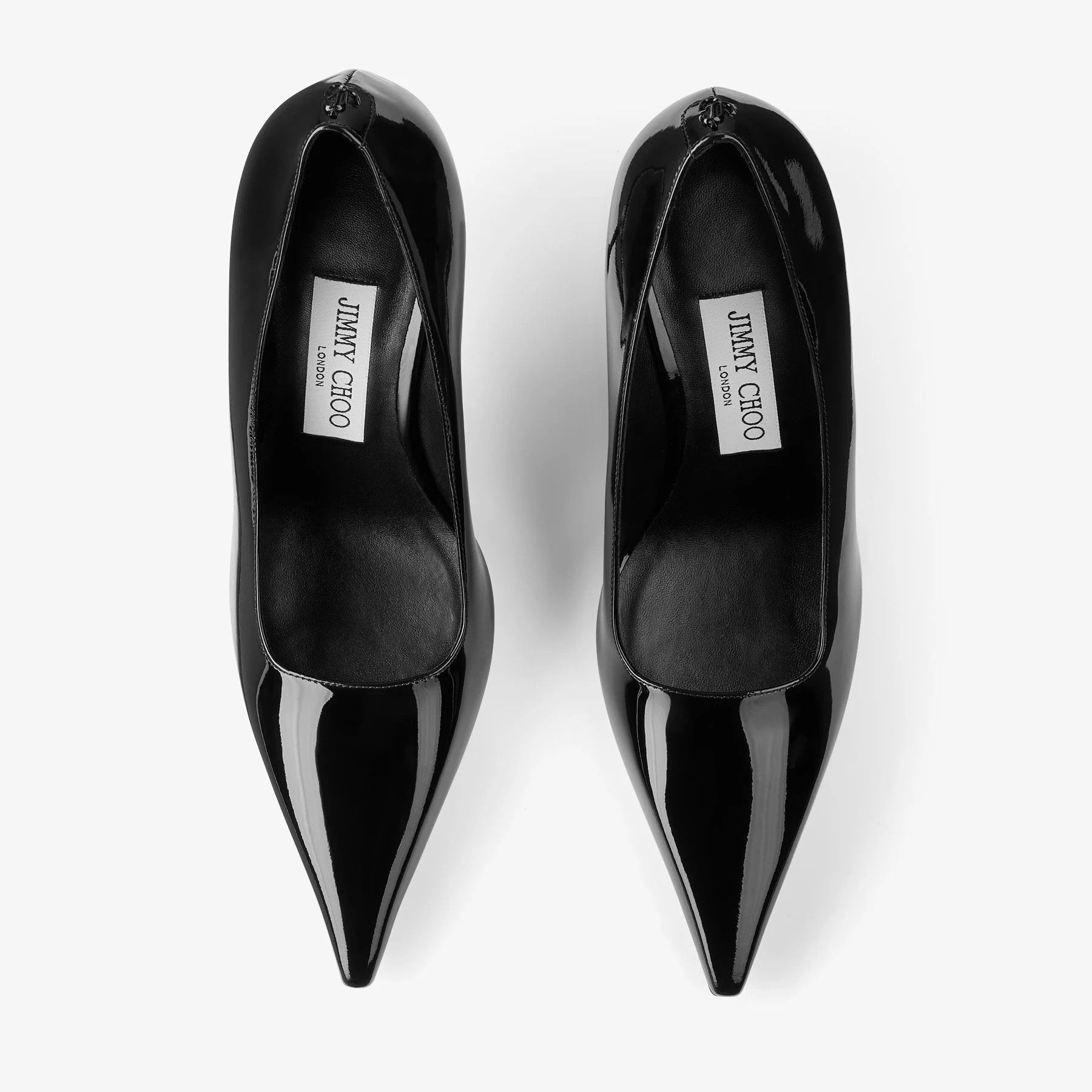 Jimmy Choo o1s22i1n1024 Ixia 95 Patent Leather Pumps in Black Size US 10 / IT 40 - 5 Thumbnail