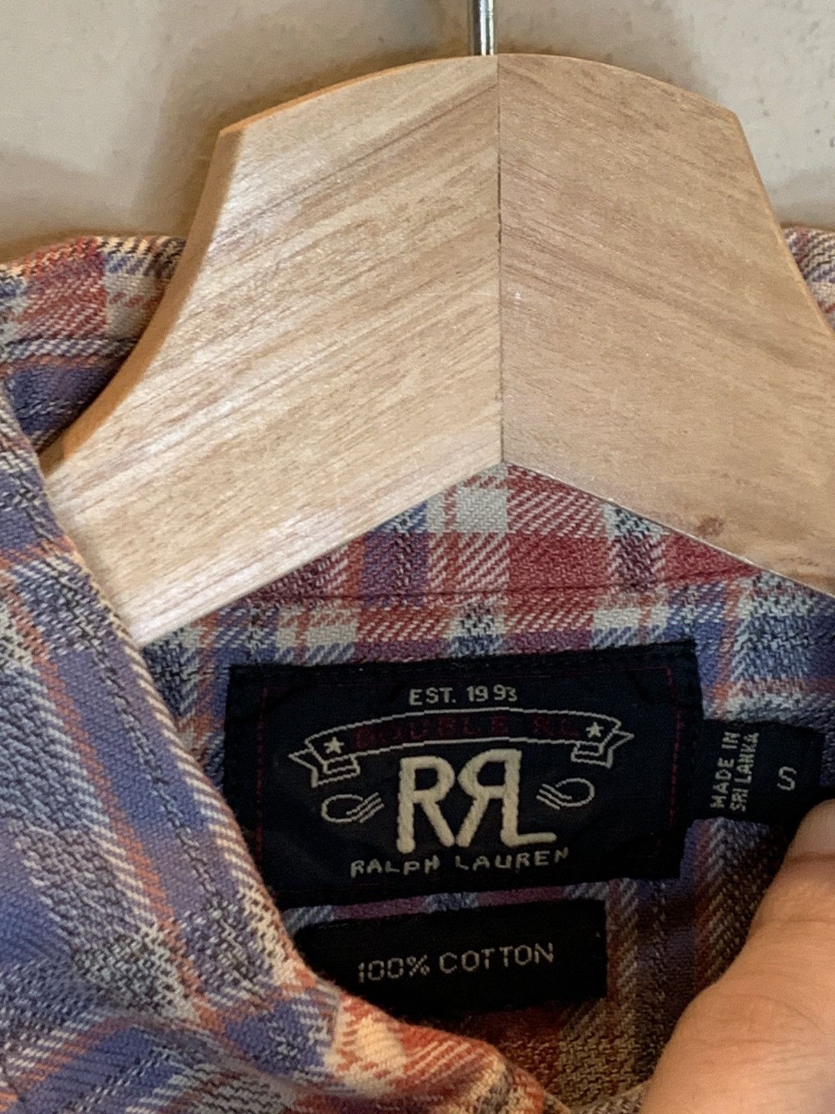 RRL Ralph Lauren RARE* RRL Ralph Lauren Plaid Distressed Western Button Shirt Size US S / EU 44-46 / 1 - 9 Thumbnail