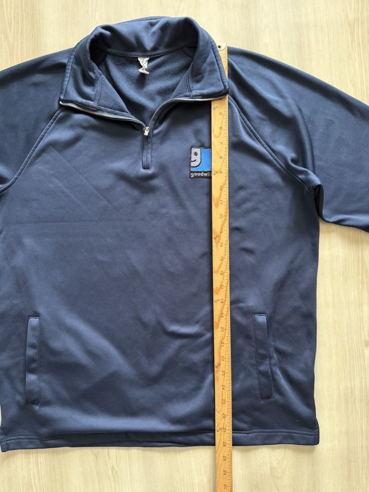 Vintage Goodwill Employee Quarter Zip Pullover Sz L Size US L / EU 52-54 / 3 - 5 Thumbnail