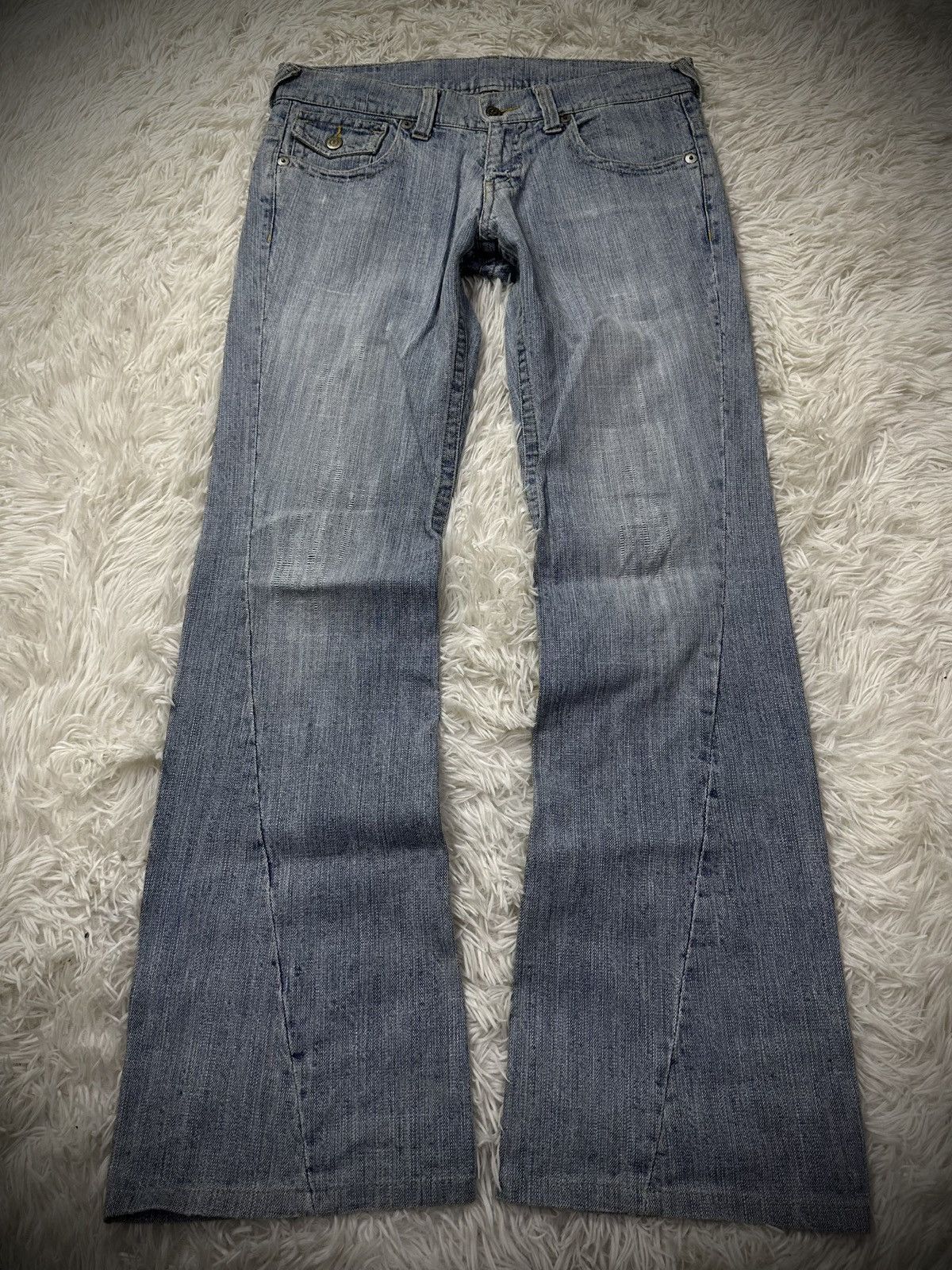 💥rare💥 TORNADO MART spiral flare denim jeans