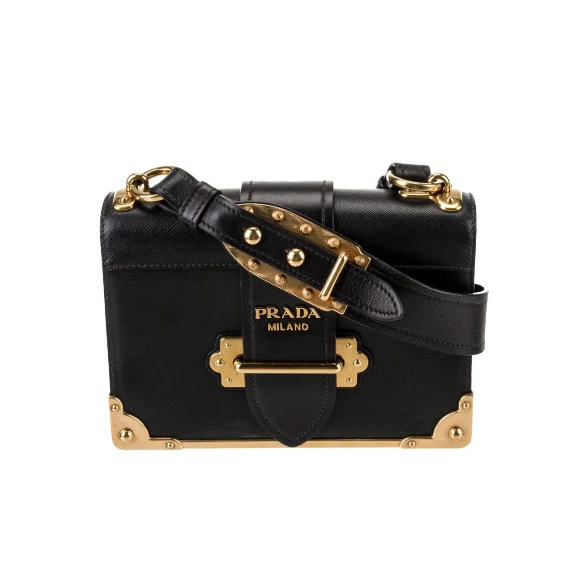 Prada City Calf Leather Cahier Evening Bag Size ONE SIZE - 1 Thumbnail