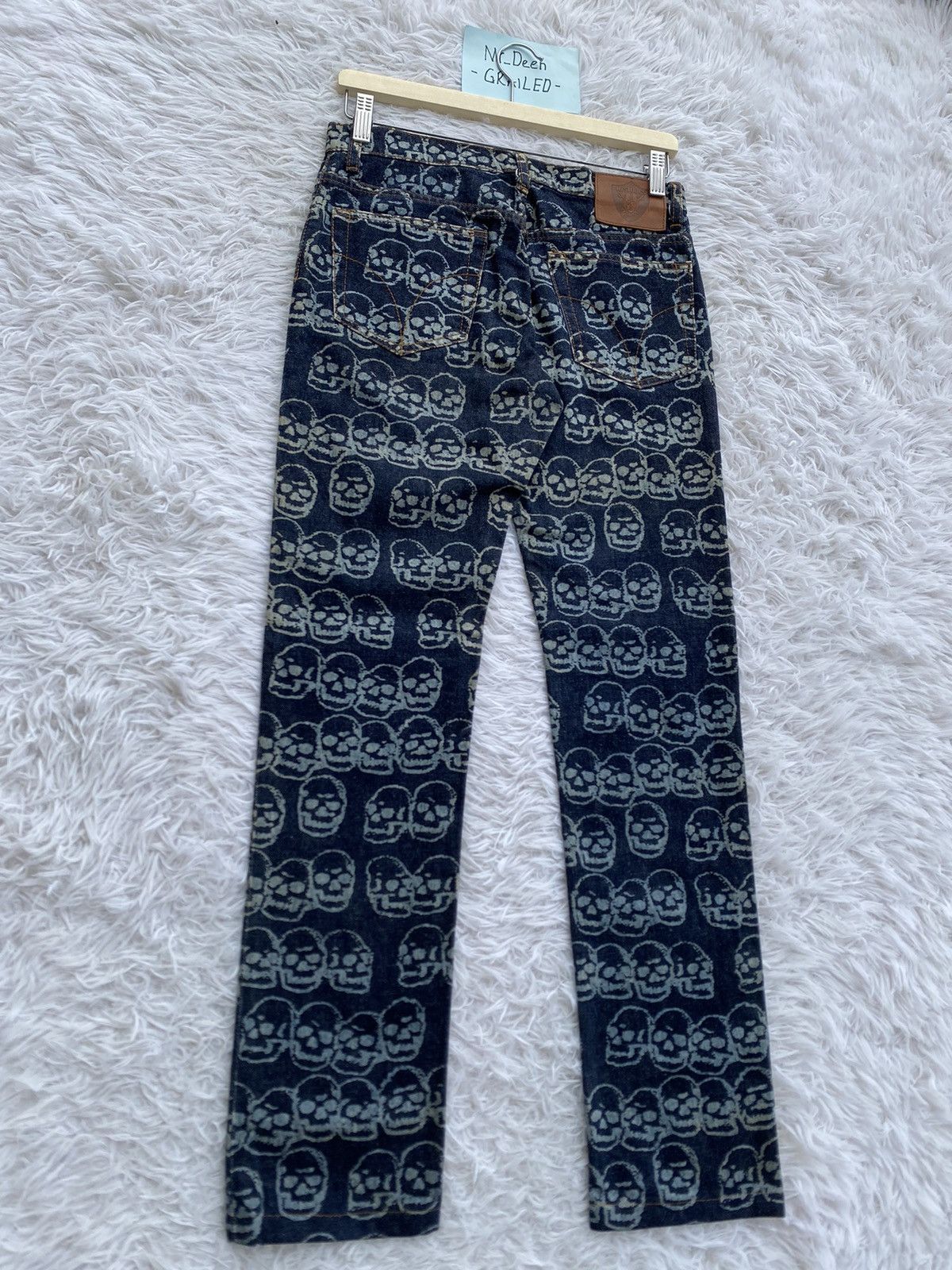 Hysteric Glamour Rare Vintage Hysteric Glamour Skulls All Over Jean/ Denim Size US 29 - 19 Thumbnail