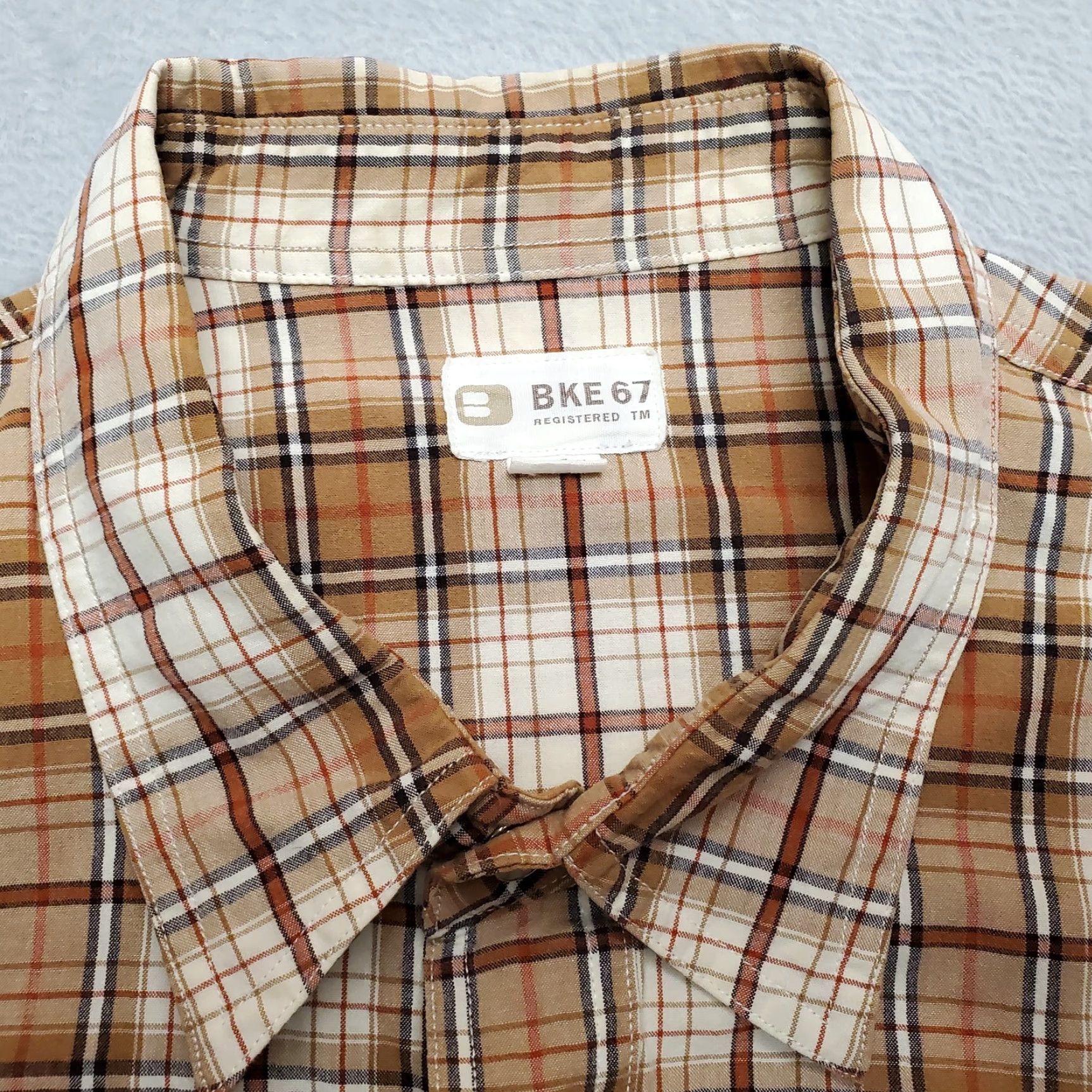 Vintage VINTAGE Buckle BKE Shirt Mens XL Brown Plaid Pearl Snap 100% Cotton Long Sleeve Western Size US XL / EU 56 / 4 - 4 Thumbnail