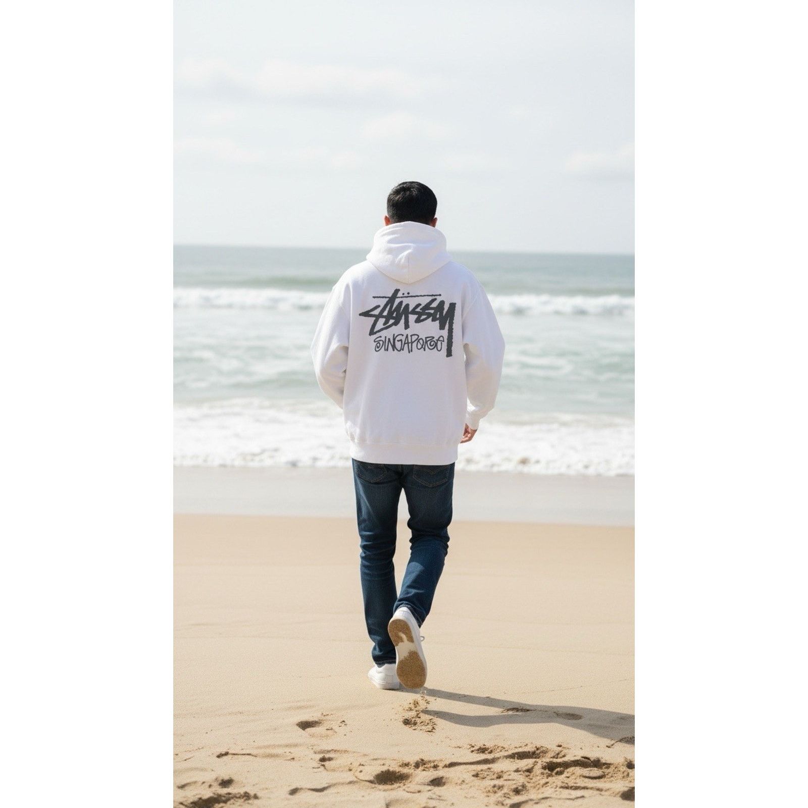 Stussy STUSSY Singapore Pullover Hoodie WHITE Archive New cut tags Size US S / EU 44-46 / 1 - 3 Thumbnail