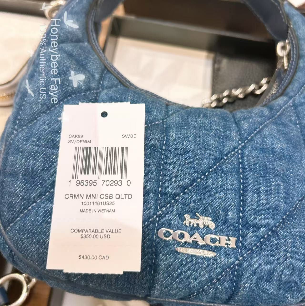 Coach Carmen Mini Crossbody Bag With Quilting CAK89 Size ONE SIZE - 6 Thumbnail