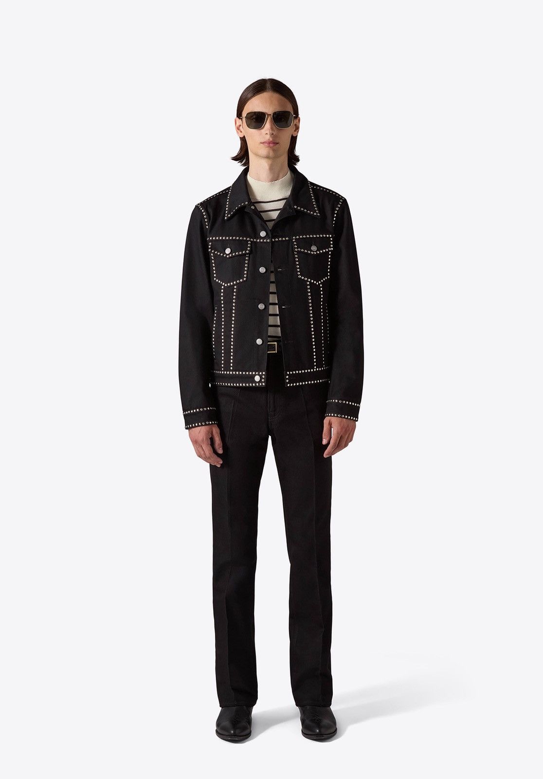 Blk Dnm Denim studded jacket 75 size EU 46 USA 36 medium Size US S / EU 44-46 / 1 - 2 Thumbnail