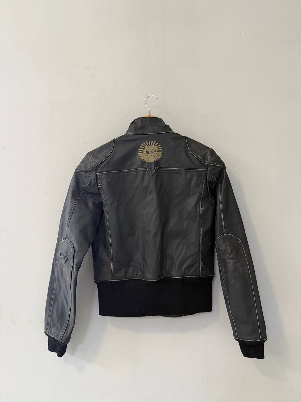 Puma RARE Archival x Puma Black Leather Jacket 500cc Motorcycle Size S / US 4 / IT 40 - 15 Thumbnail