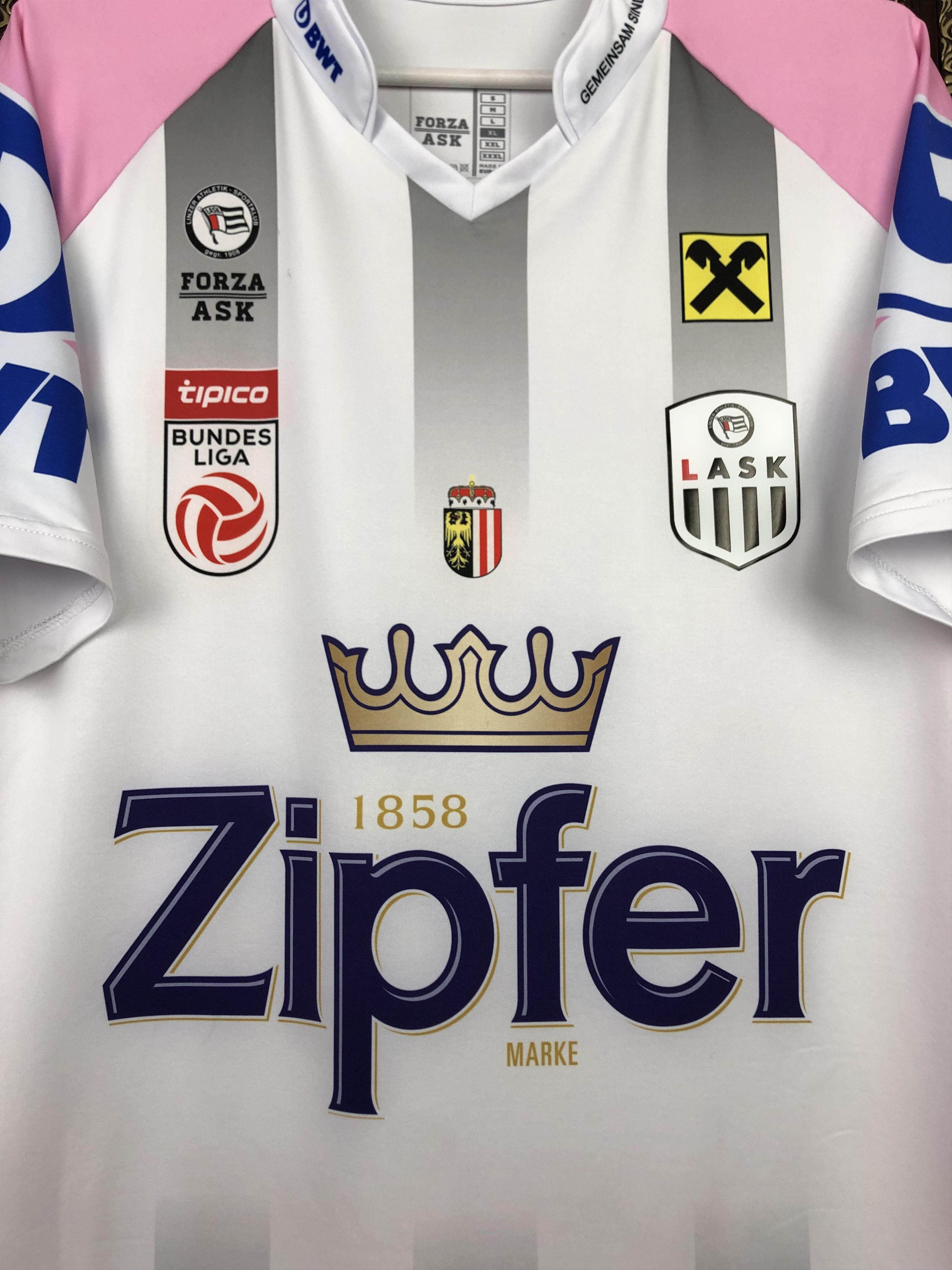 Other LASK Linz Home football shirt 2019 Soccer Jersey Mens Trikot Size US XL / EU 56 / 4 - 3 Thumbnail