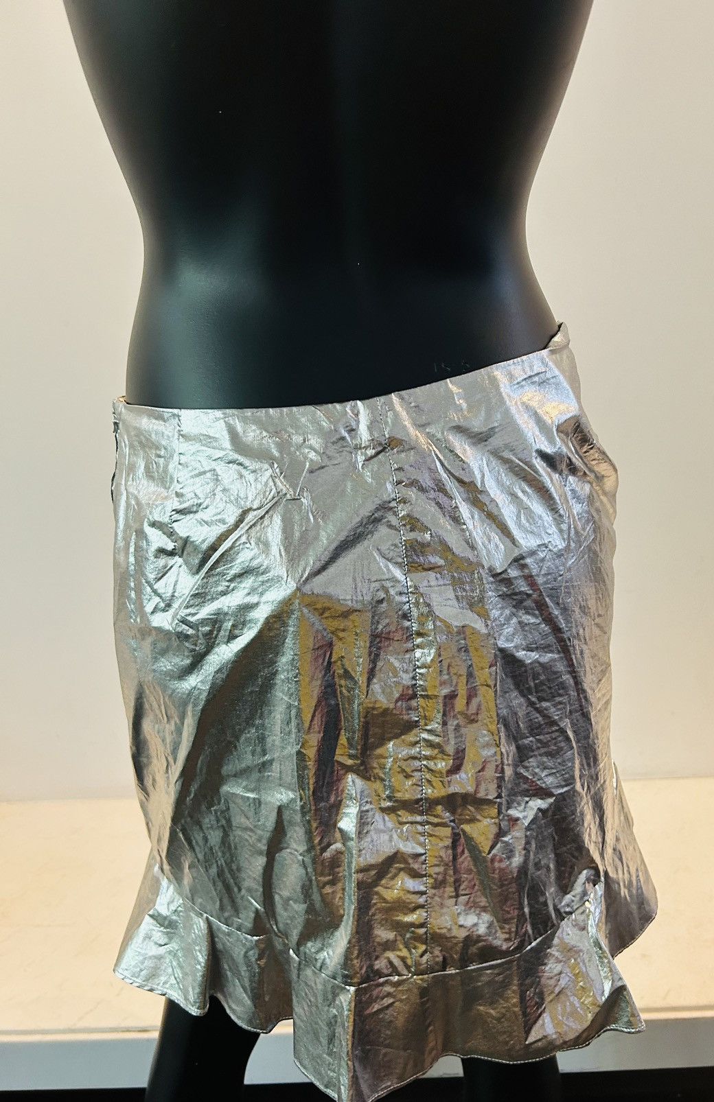 Isabel Marant New with tags Isabel Marant silver ruffle mini skirt 40 Size 28" / US 6 / IT 42 - 2 Thumbnail