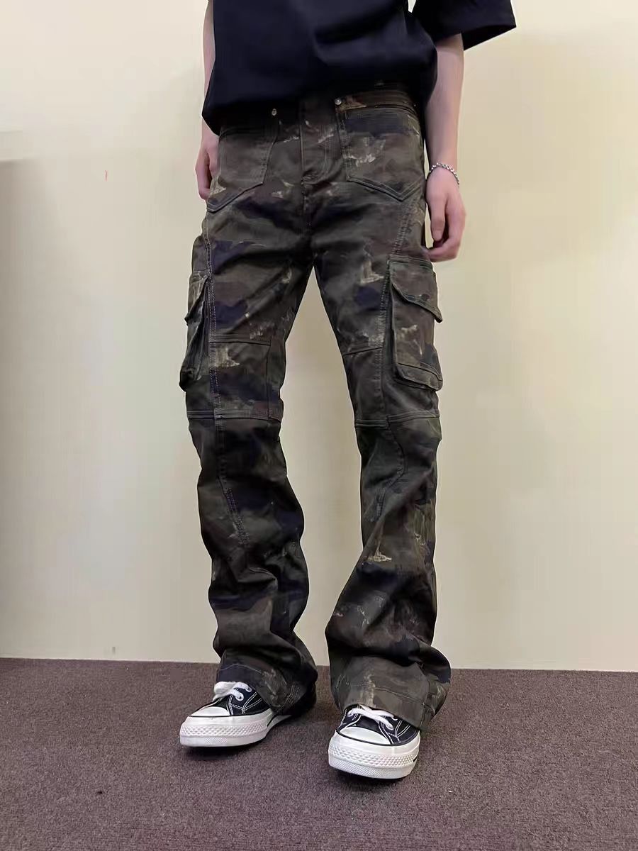 Japanese Brand × Vintage Vintage Camouflage Workwear Street Hip Hop Casual Pants Size US 34 / EU 50 - 3 Thumbnail