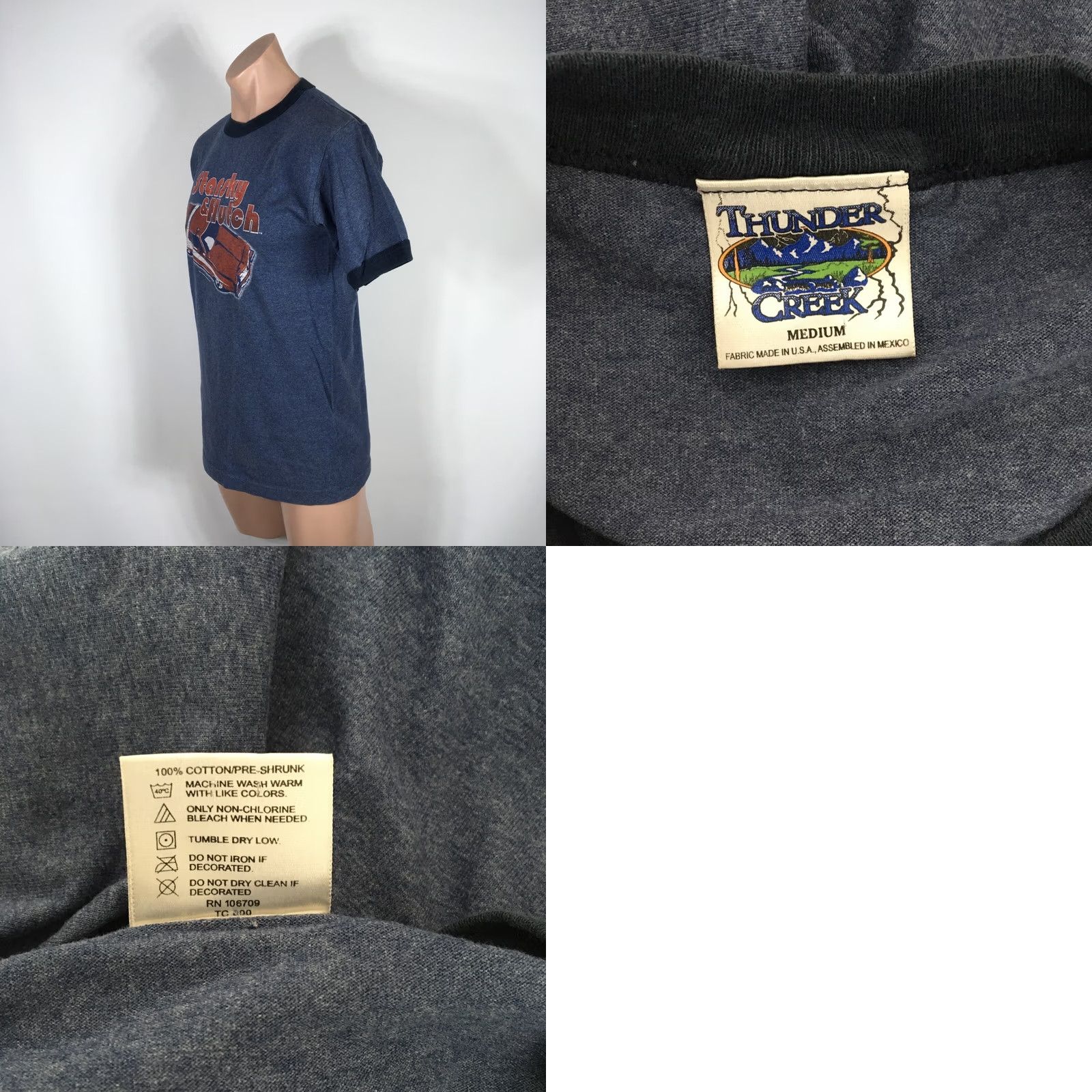 Vintage VINTAGE Thunder Creek California STARSKY & HUTCH M T-Shirt Crew Neck Short Sleeve Mens Blue Graphic Tee 2004 Websites: None? Size US M / EU 48-50 / 2 - 8 Thumbnail