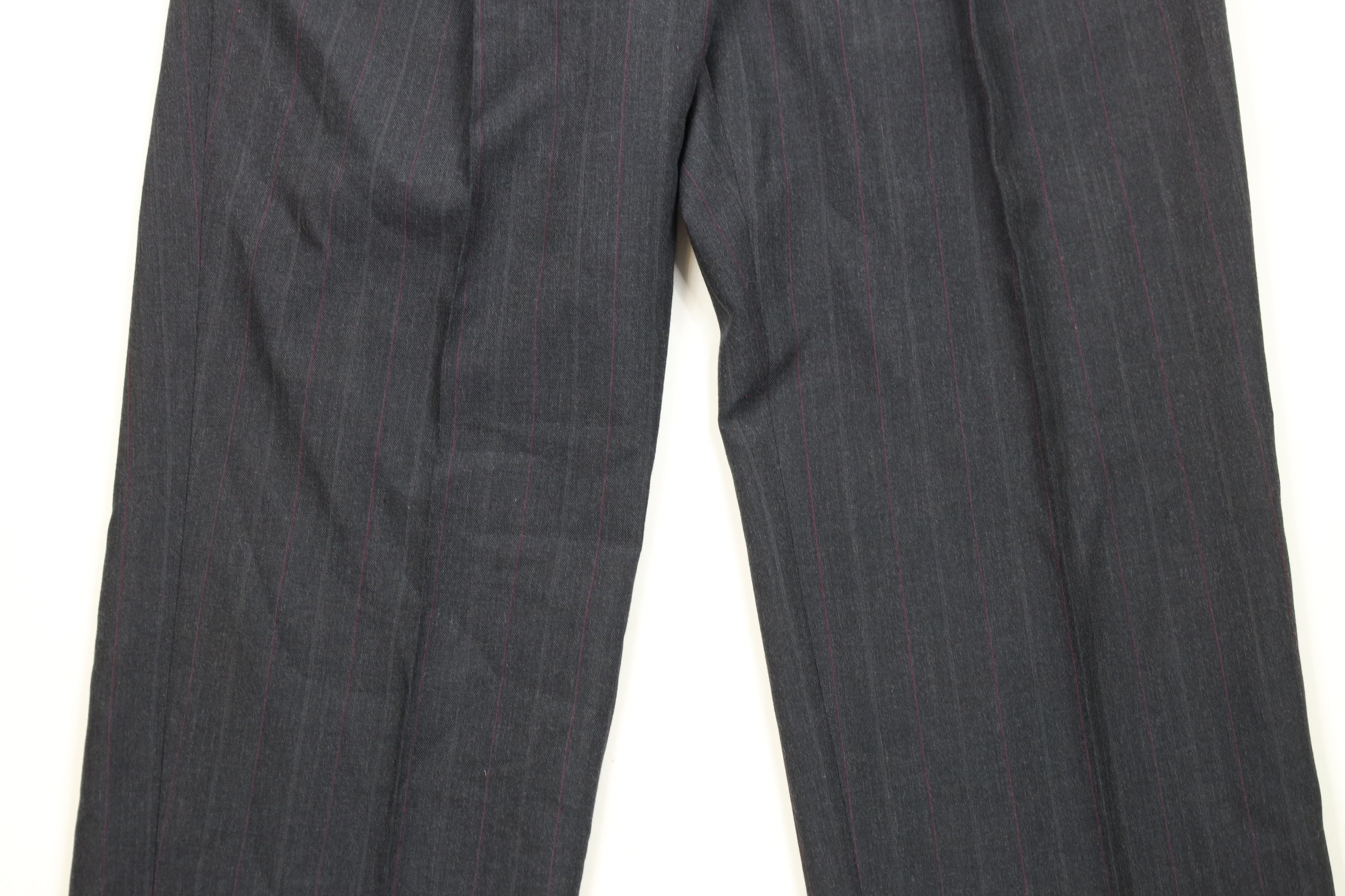 Vintage 90s Streetwear Pinstriped Wide Leg Chino Pants USA