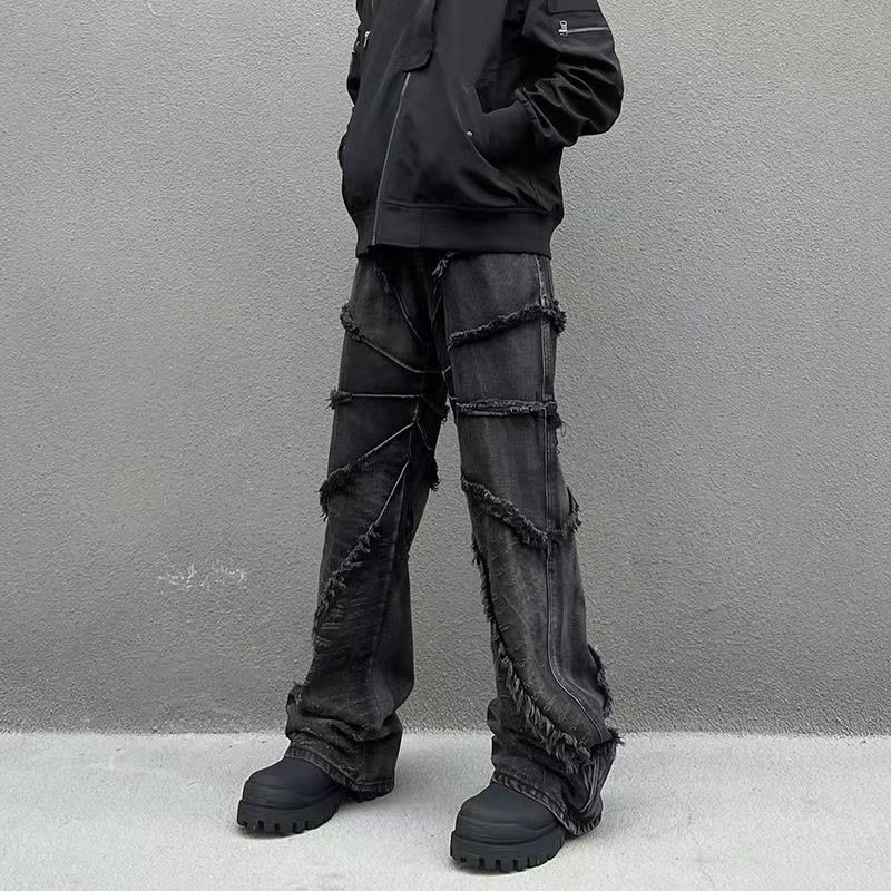 Japanese Brand × Jean Vintage Heavy Duty Washed Raw Edge Jeans Size US 34 / EU 50 - 4 Thumbnail