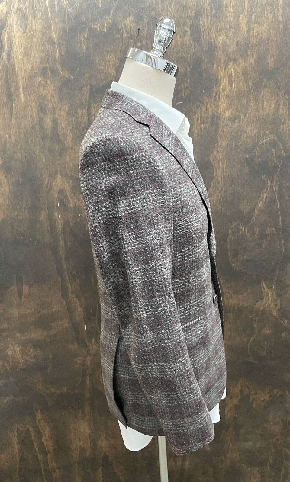 Samuelsohn Pure Wool Tweed Plaid BENNET Jacket Size 38R - 5 Thumbnail