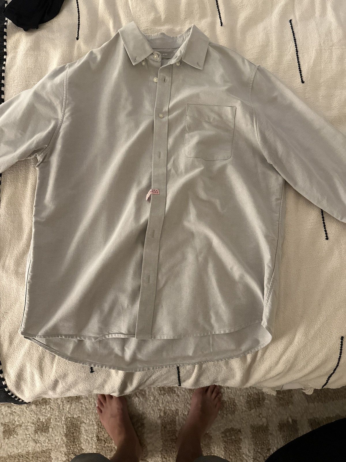Everlane Everlane The Organic Classic Oxford Shirt in Grey Size US L / EU 52-54 / 3 - 1 Thumbnail