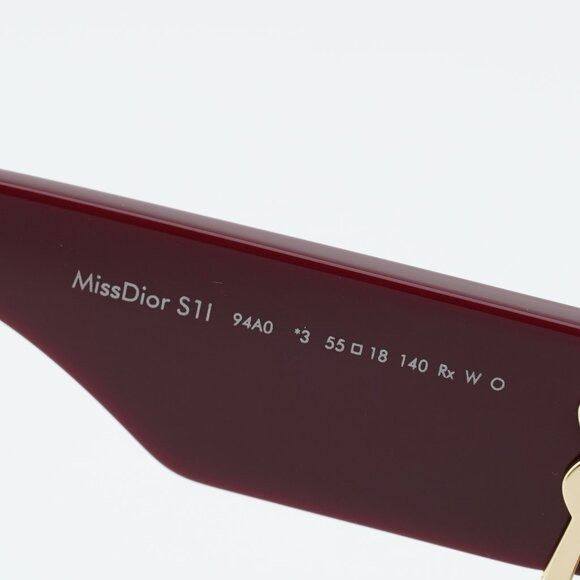 Dior Dior MISSDIOR S1I 94A0 Sunglasses Red Square Frame Size ONE SIZE - 2 Thumbnail