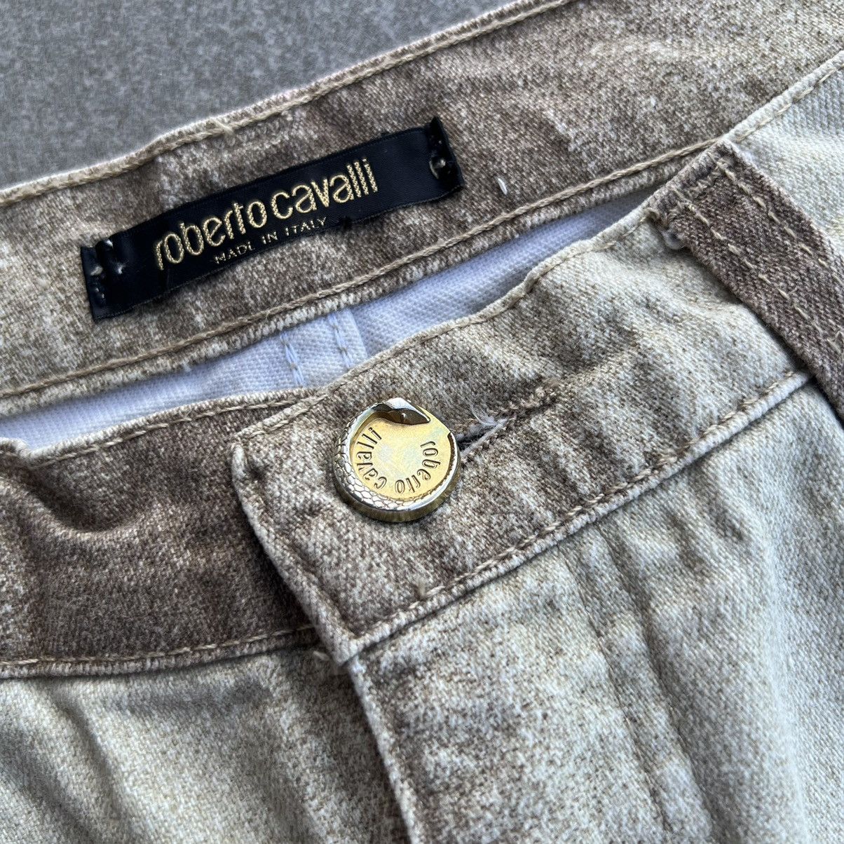 Roberto Cavalli Roberto cavalli vintage printed jeans snakeskin womens Size 24" / US 00 / IT 34 - 4 Thumbnail