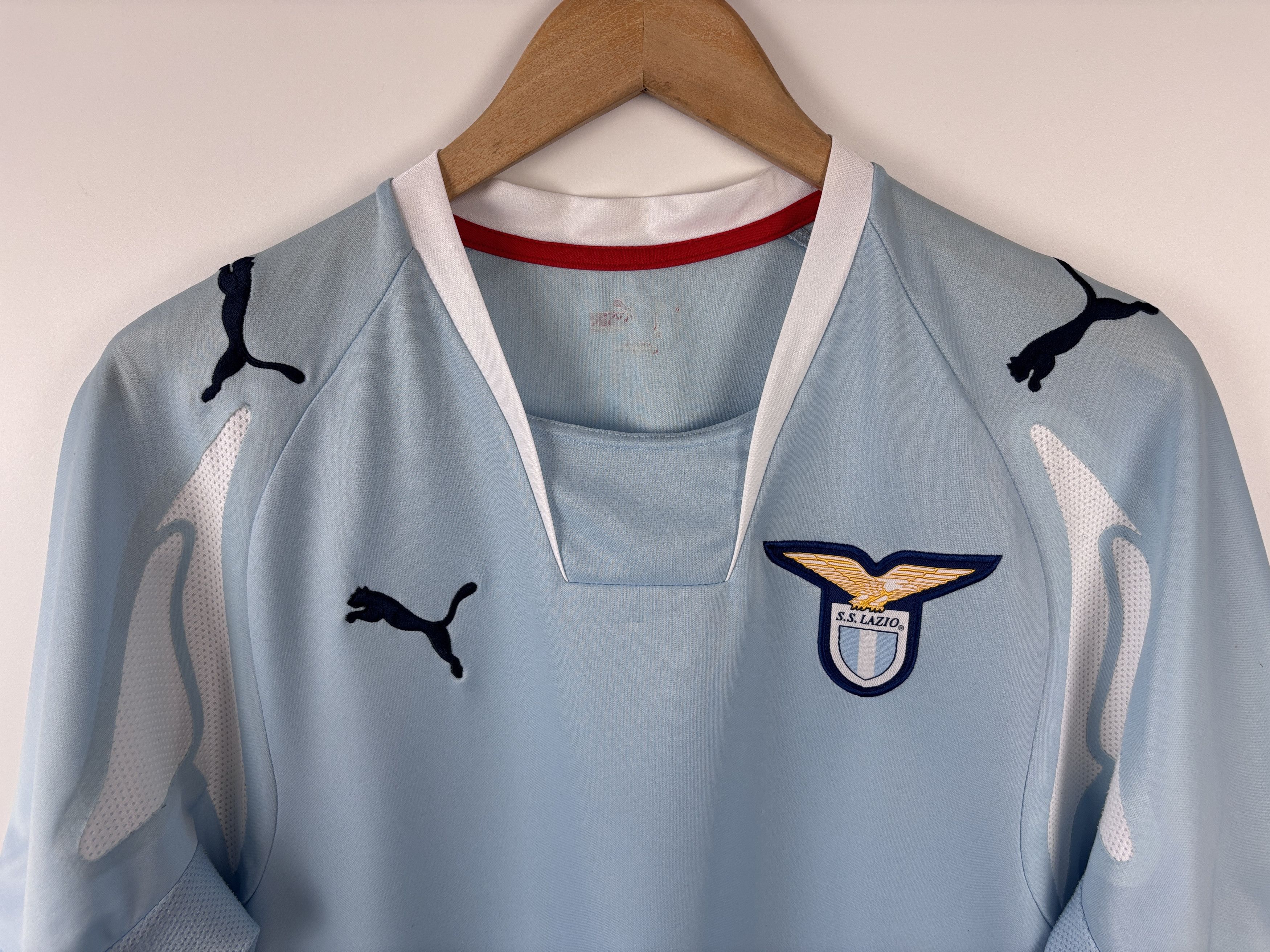 Puma Lazio 2007-08 Football Shirt Soccer Jersey Puma Mens Size ~L Size US L / EU 52-54 / 3 - 2 Thumbnail
