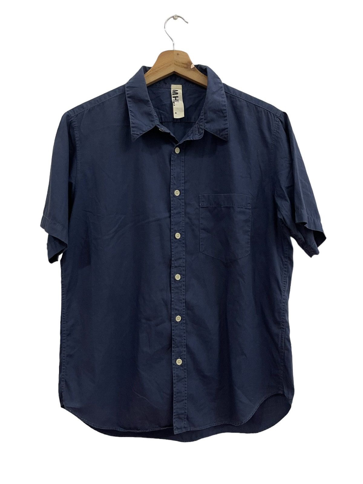 image of Grailedog Margaret Howell Edition “Kamakura” B/d Shirt in Dark Blue, Men's (Size Medium)