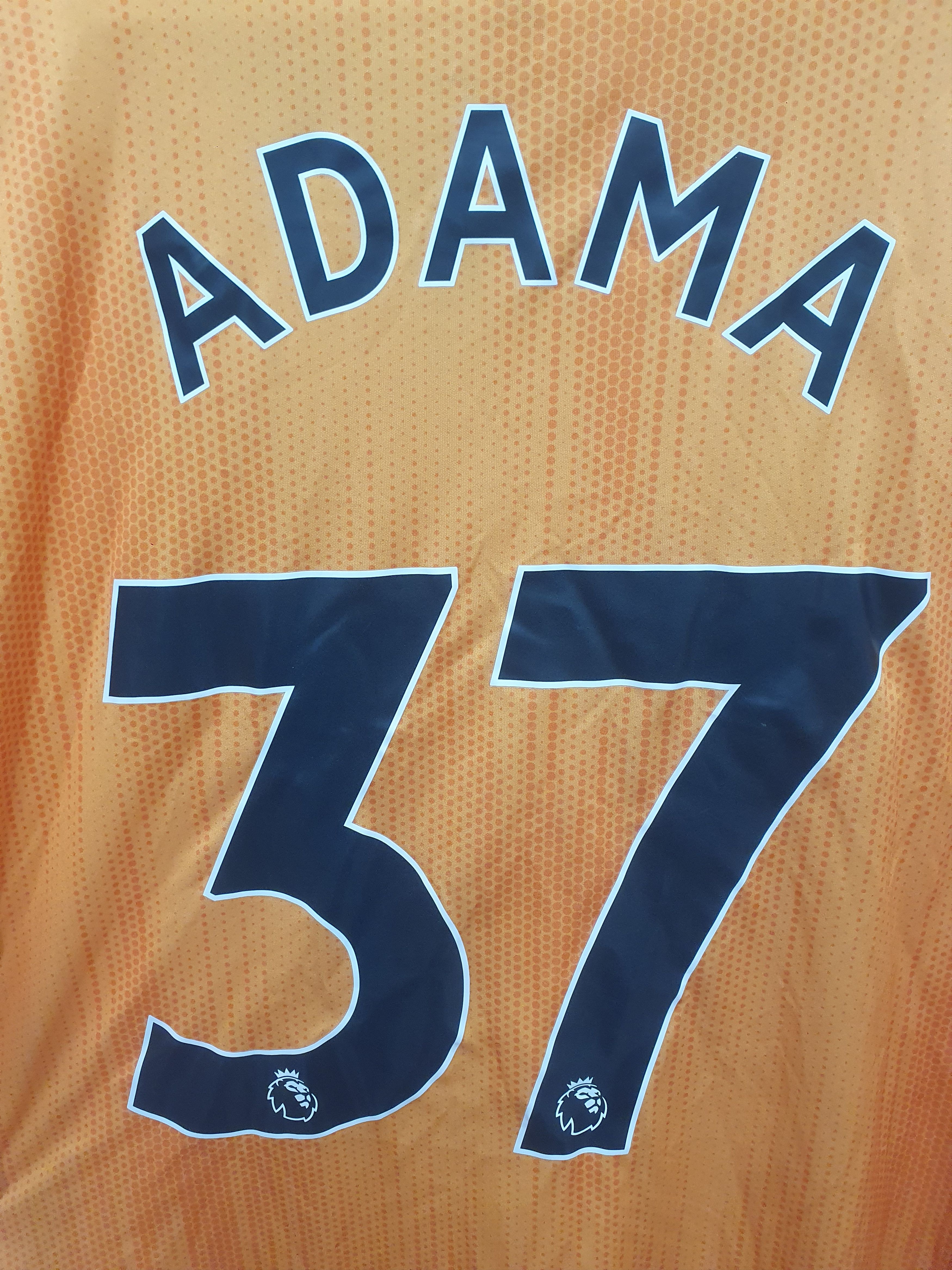 ADAMA TRAORE ADIDAS WOLVERHAMPTON WANDERERS SIZE XL