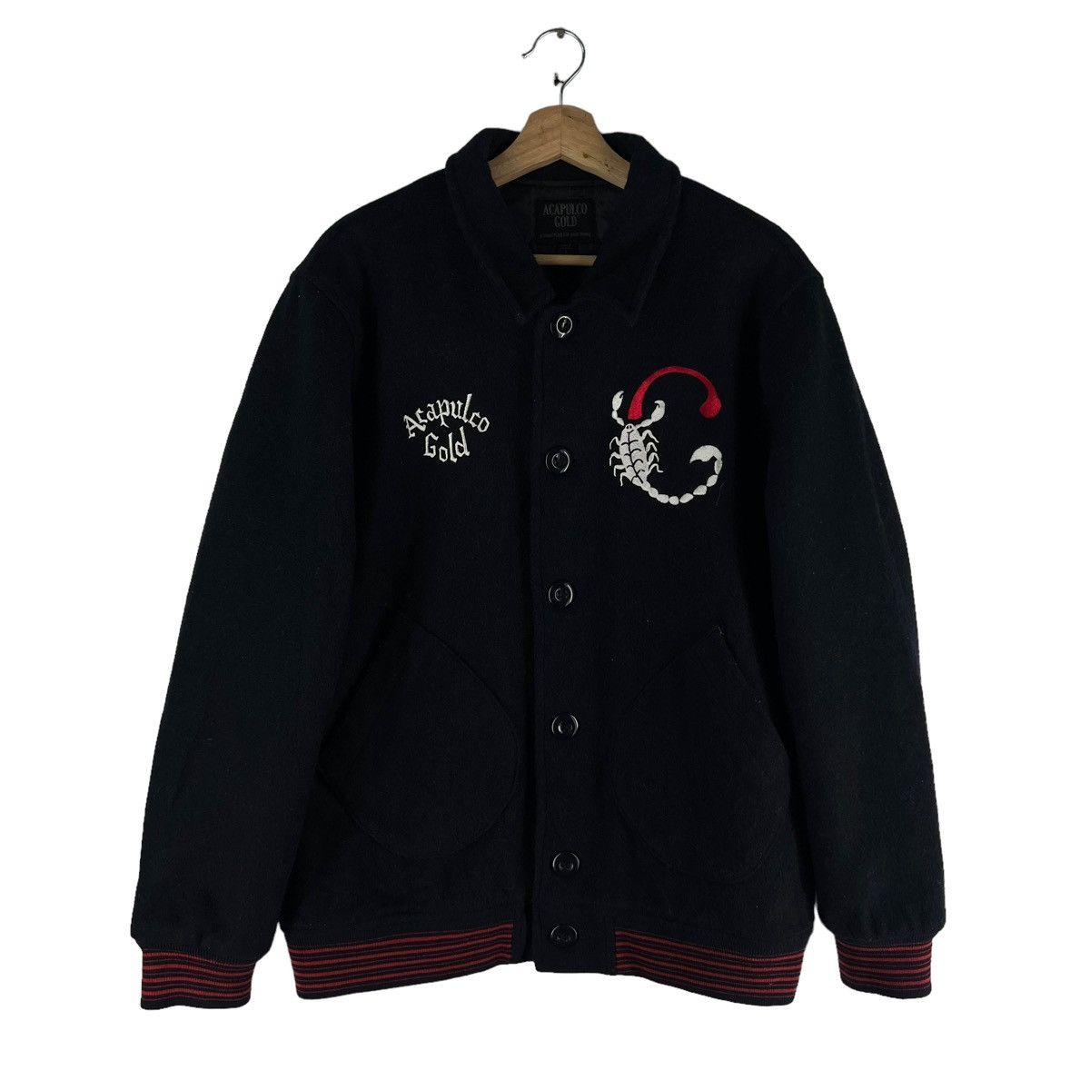 Toyo Enterprises 🔥VINTAGE WOOL BOMBER JACKET ACAPULCO GOLD USA Size US L / EU 52-54 / 3 - 1 Thumbnail