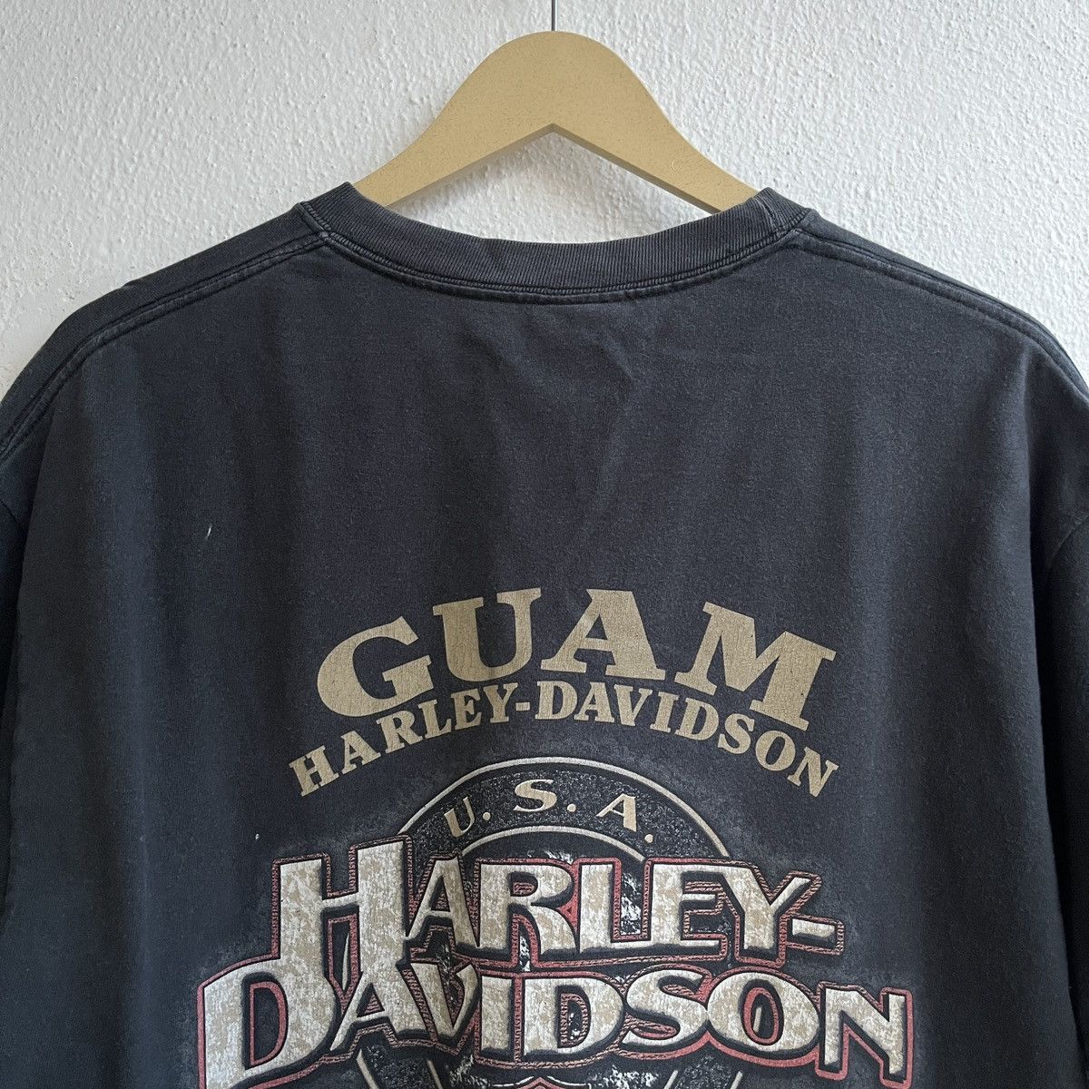 Harley Davidson Vintage Y2K Harley Davidson Barrigada Guam TShirt Size US L / EU 52-54 / 3 - 18 Thumbnail