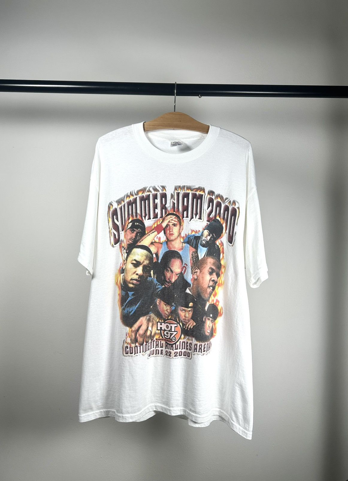 Rap Tees Vintage rare summer jam HOT97 2000 white rap tee shirt Size US XL / EU 56 / 4 - 1 Thumbnail