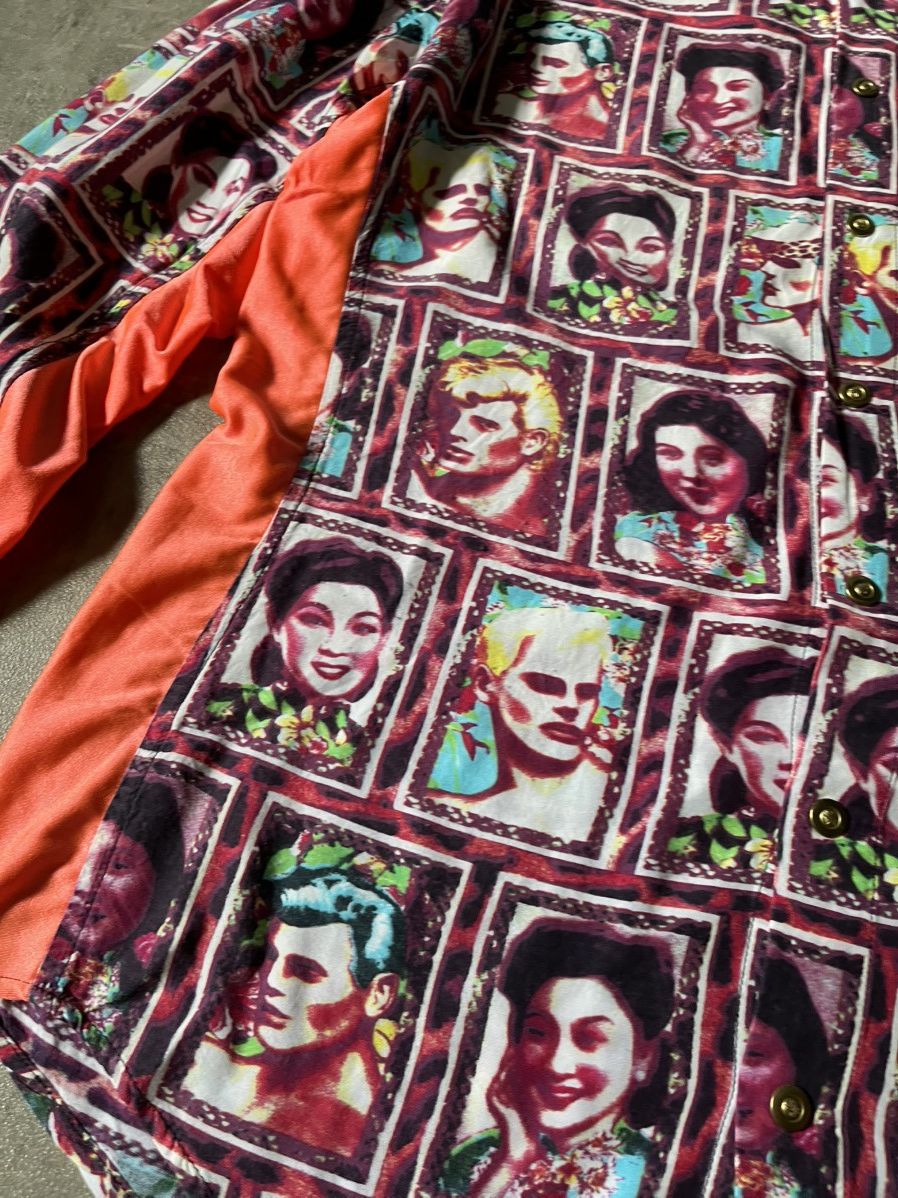Jean Paul Gaultier Vintage Jean Paul Gaultier Portraits button up shirt rare Size US L / EU 52-54 / 3 - 10 Thumbnail