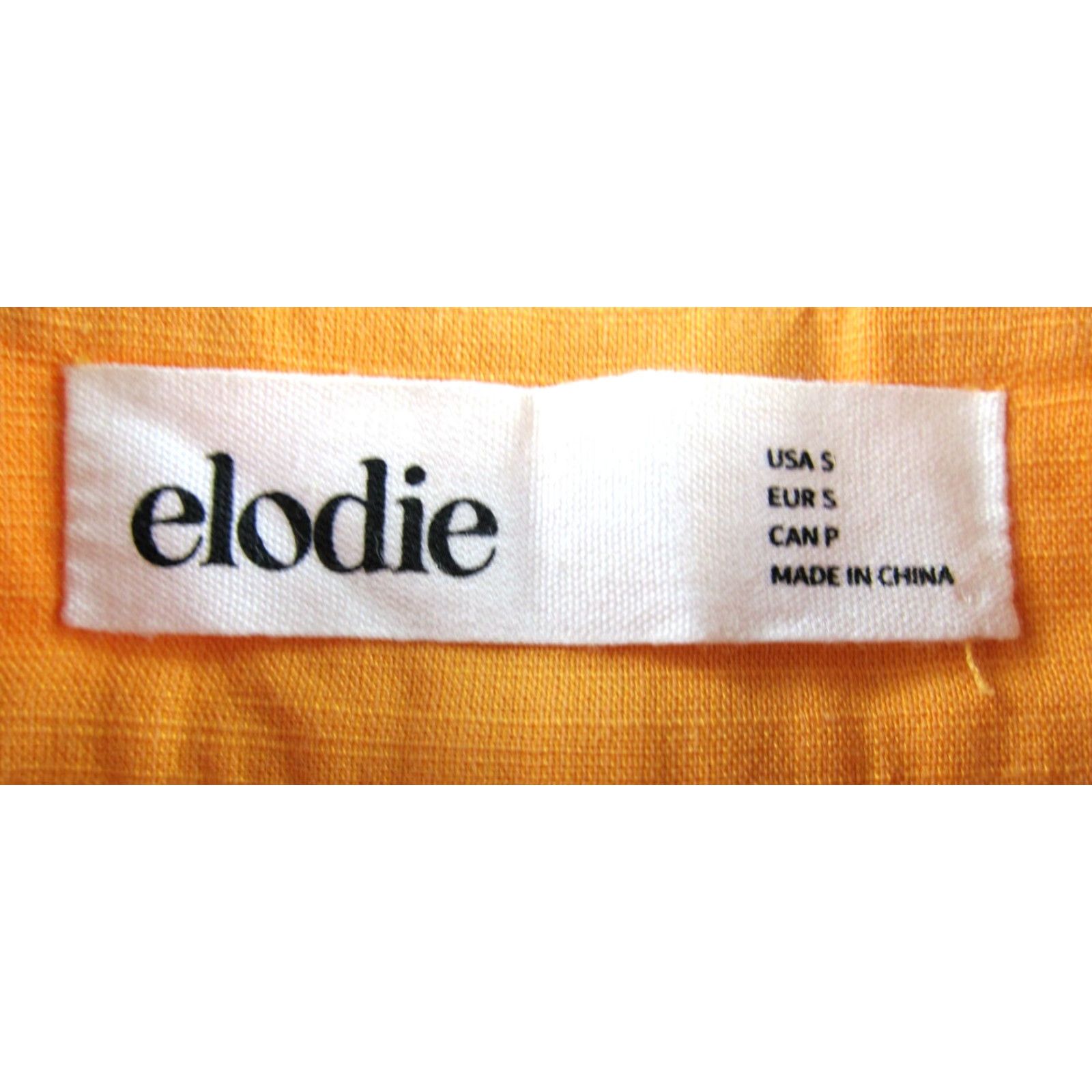 Vintage Elodie Chino Shorts Women Small Orange Pocket High Rise Rayon Cotton Linen Pleated 65% Cotton 30% Rayon 5% Linen N/A? Size 28" / US 6 / IT 42 - 3 Thumbnail