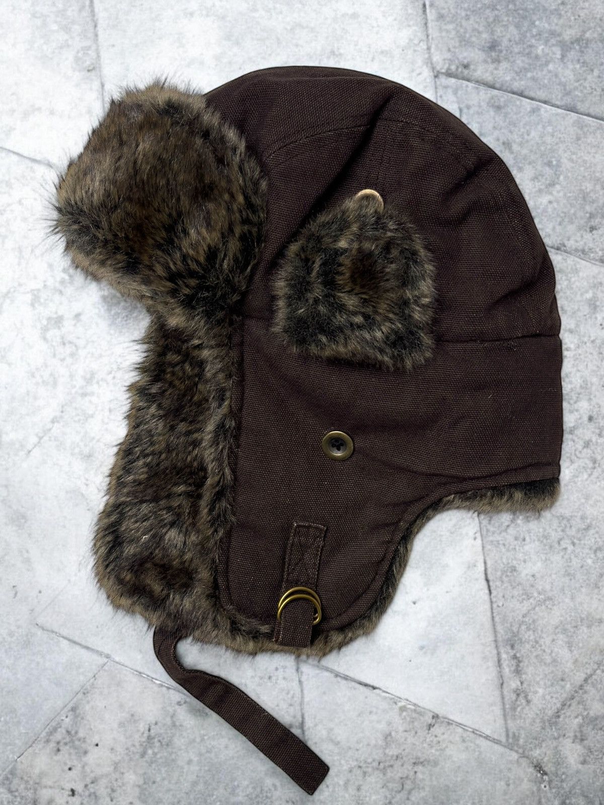 Vintage Vintage brown avant garde fur ushanka trapper hat if6was9 Size ONE SIZE - 1 Thumbnail