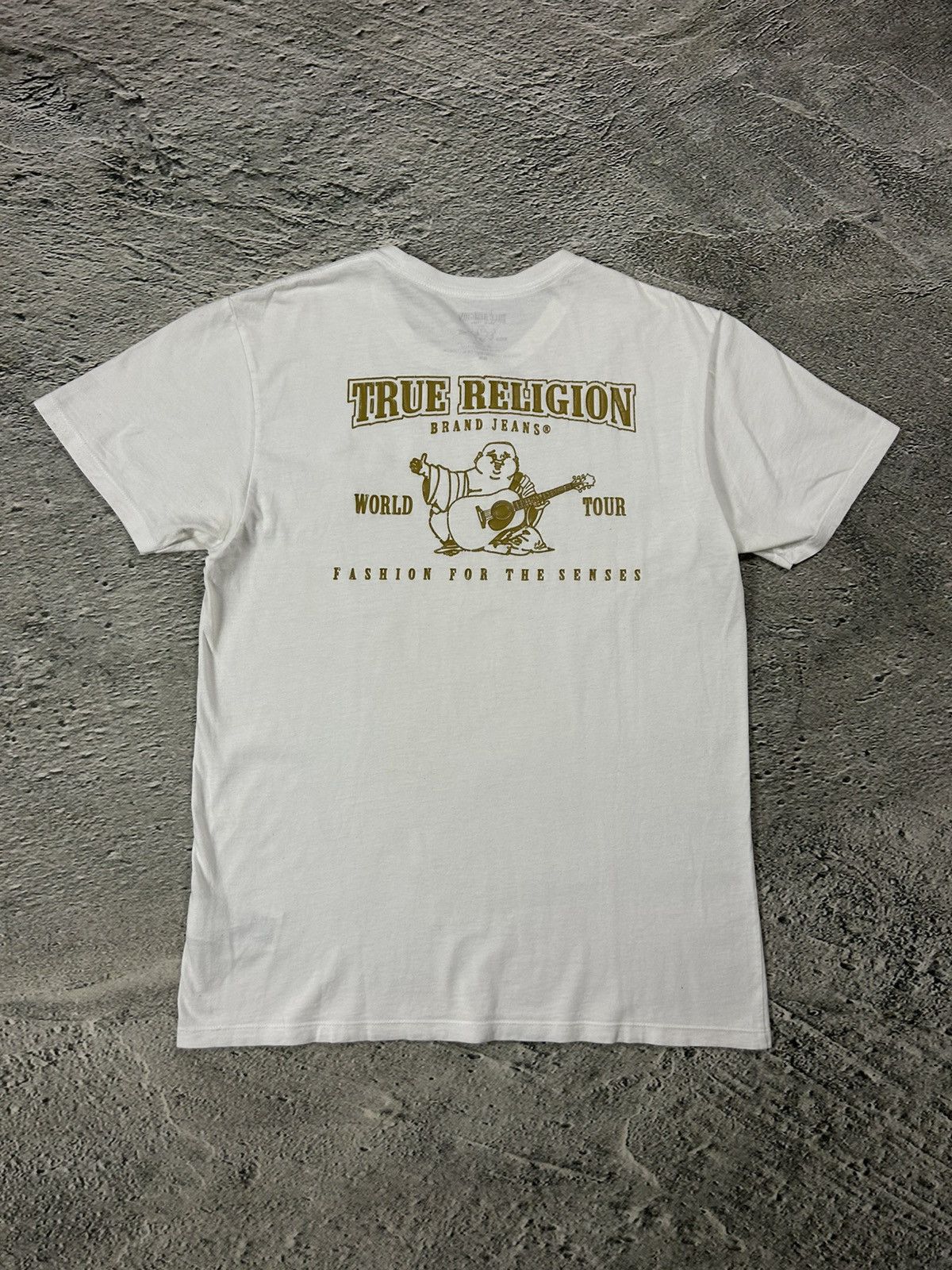 True Religion True Religion T-shirt white big gold logo Size US M / EU 48-50 / 2 - 5 Thumbnail