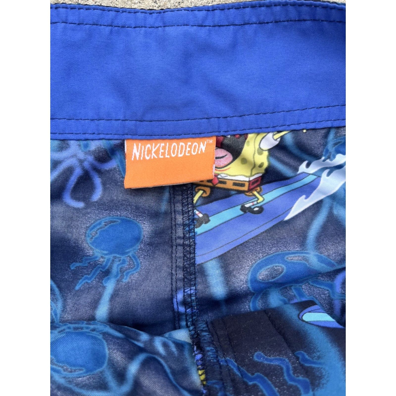 Nickelodeon Men's SpongeBob Board Shorts Multicolor All-Over 34 Cotton Blend Beach Surf Swim Size US 34 / EU 50 - 3 Thumbnail