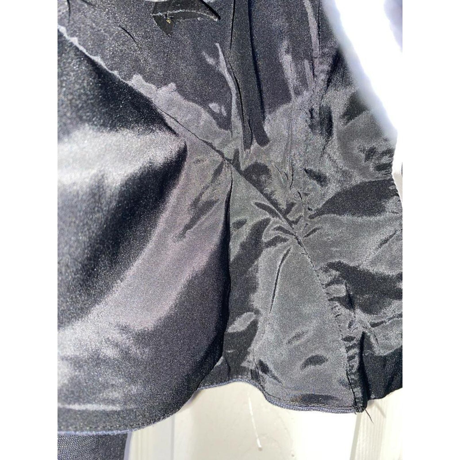 & Other Stories Portmans Womens Blazer Jacket Size 14 Cropped Black A001743 Size XL / US 12-14 / IT 48-50 - 6 Thumbnail