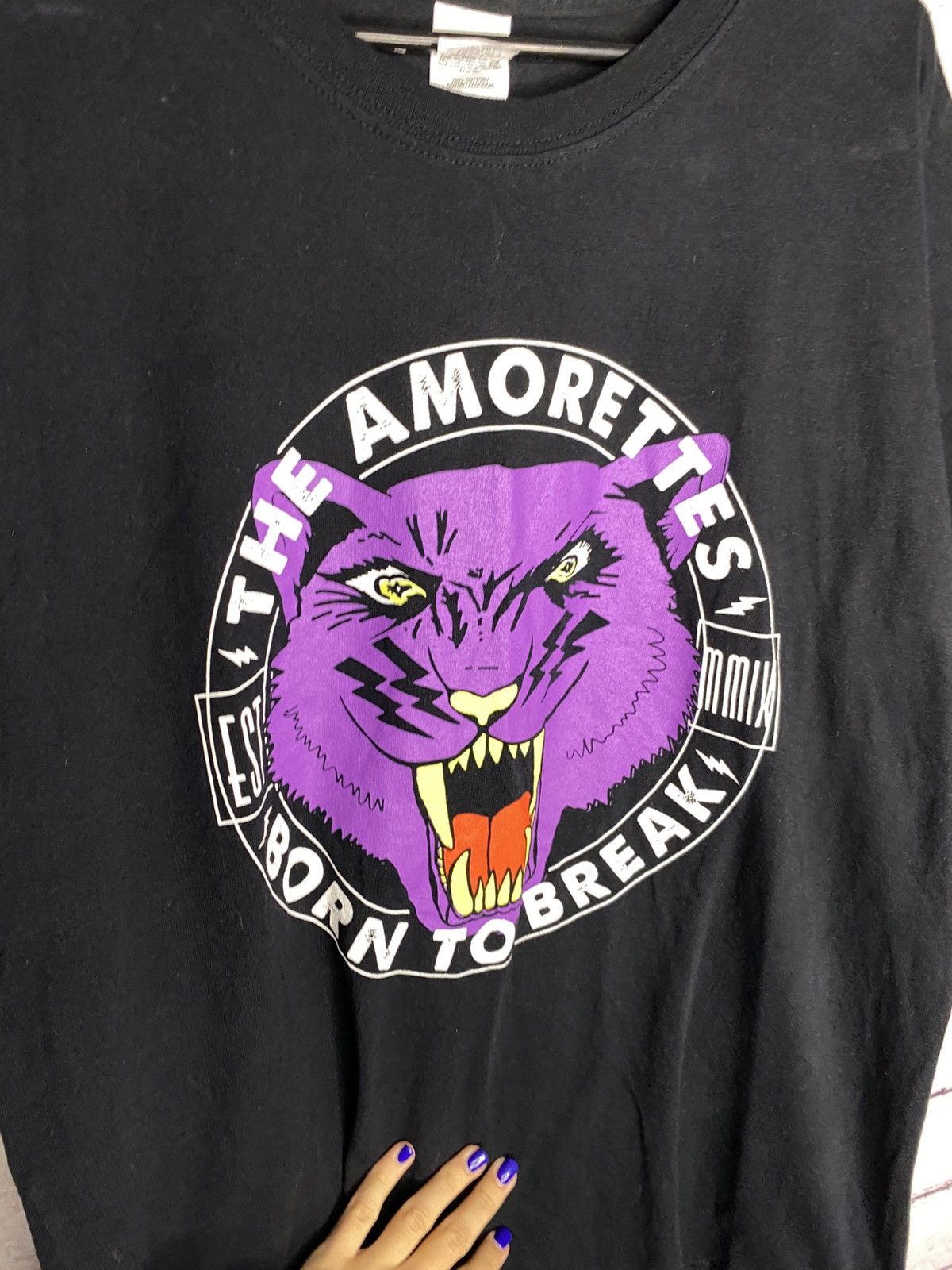 Band Tees Men's T-Shirt The Amorettes Born To Break UK Tour Tee Size US L / EU 52-54 / 3 - 6 Thumbnail