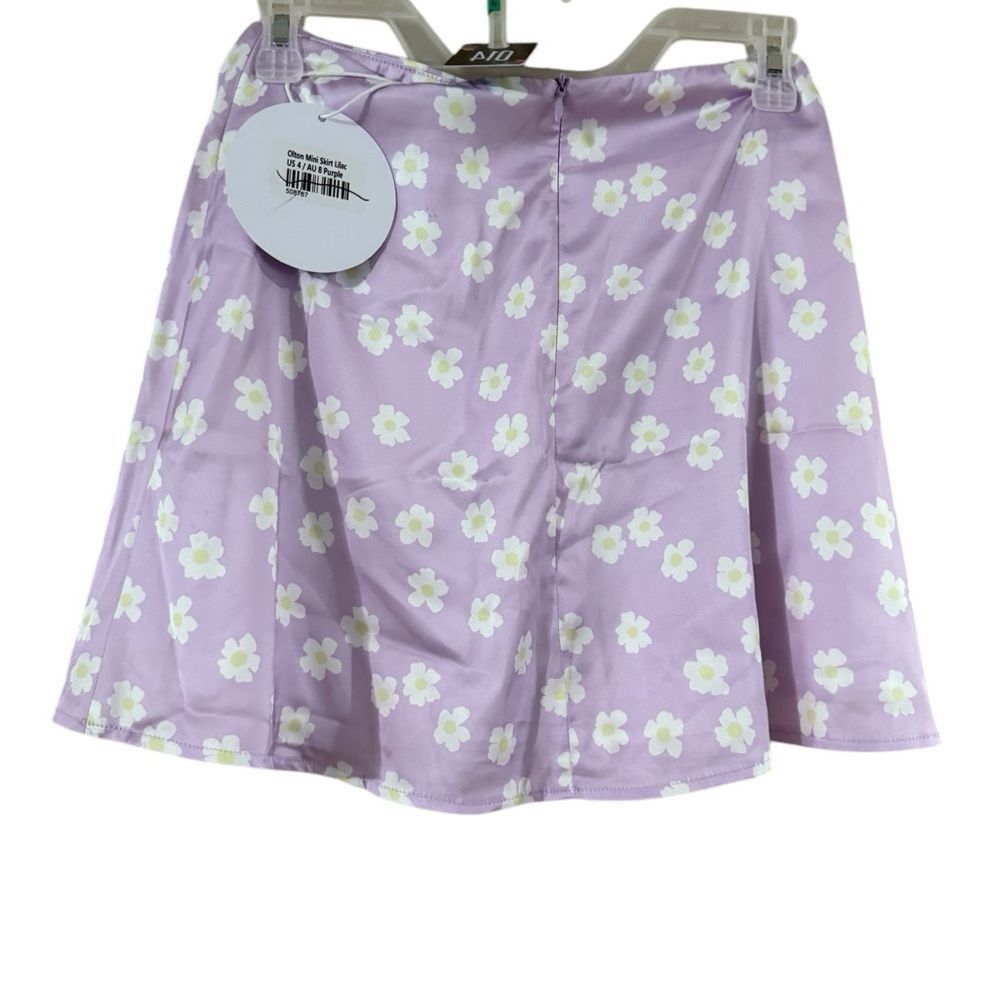 PRINCESS POLLY Princess Polly Purple Skater Mini Skirt Resort Wear Size 27" / US 4 / IT 40 - 5 Thumbnail