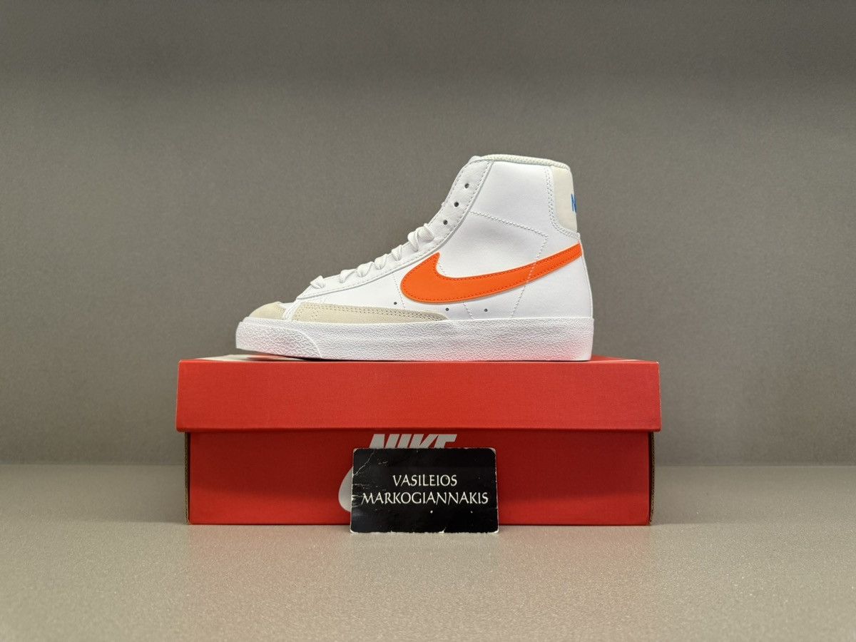 Nike Nike Blazer Mid 77 White Total Orange GS Size US 6.5 / IT 36.5 - 1 Thumbnail