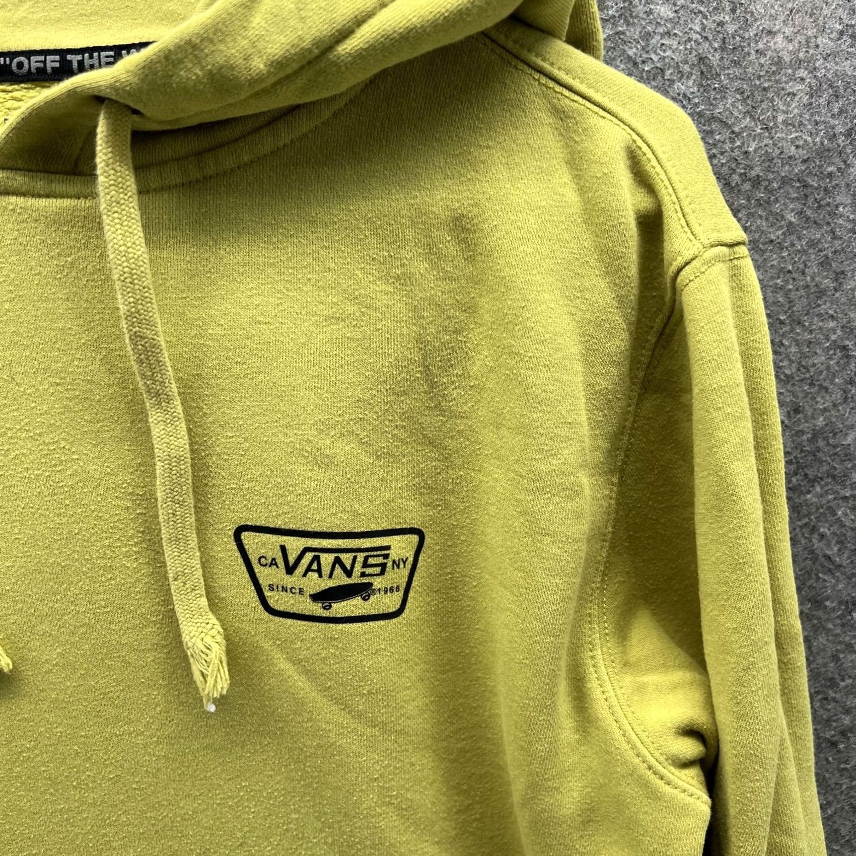 Vans VANS Hoodie Mens XS Yellow Pullover Fleece Sweatshirt Small Logo Skateboarding Size US XS / EU 42 / 0 - 6 Thumbnail