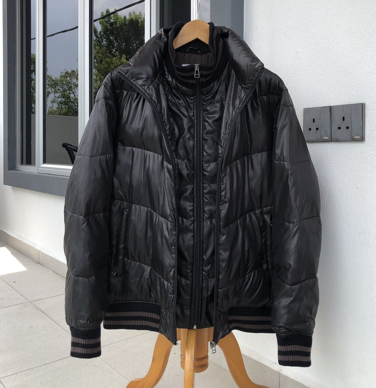Converse Converse Men’s Black Double Breast Puffer Jacket Size US M / EU 48-50 / 2 - 1 Thumbnail