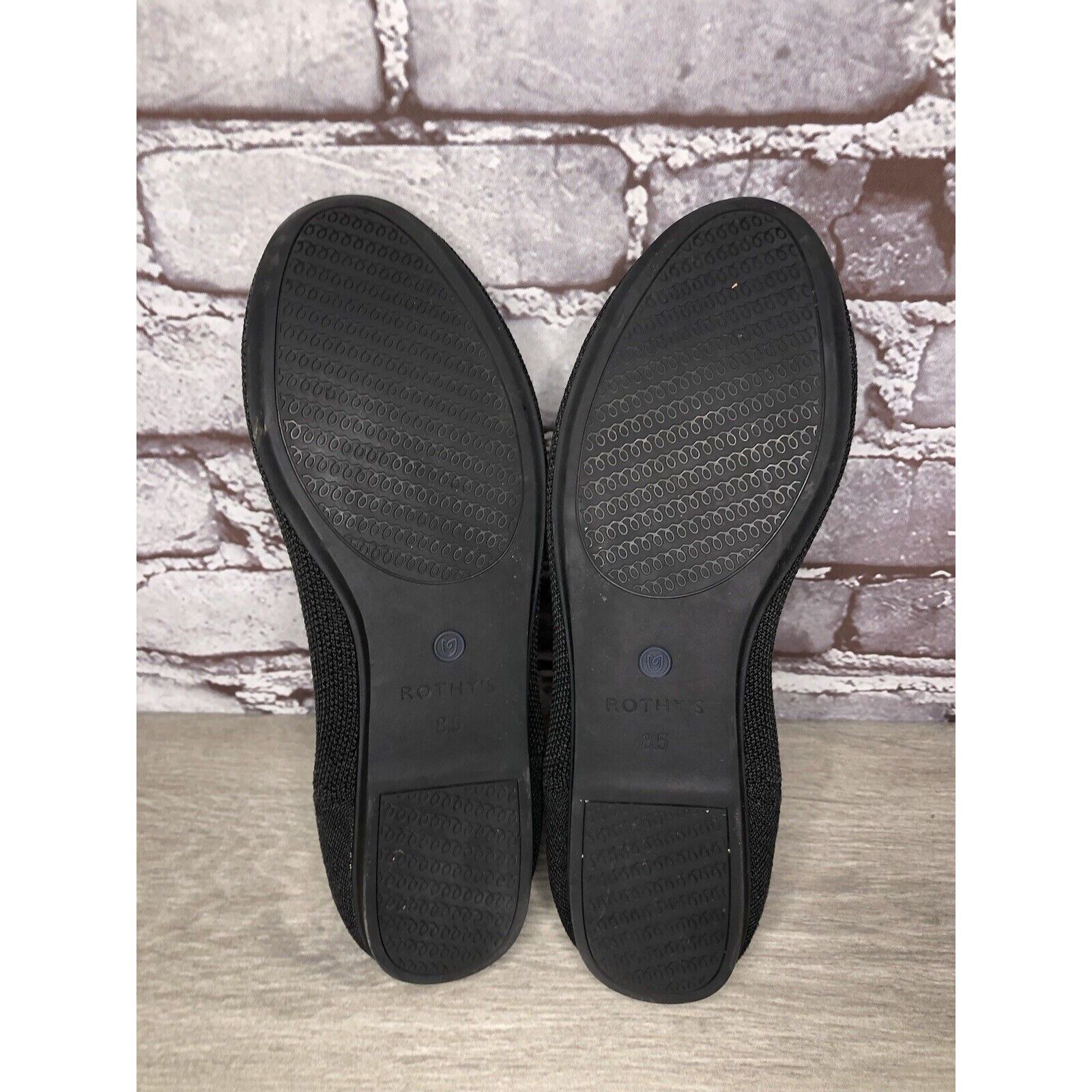 Other Rothys The Flat Black Knit Fabric Round Toe Ballet Flats Wom Size US 8.5 / IT 38.5 - 18 Thumbnail