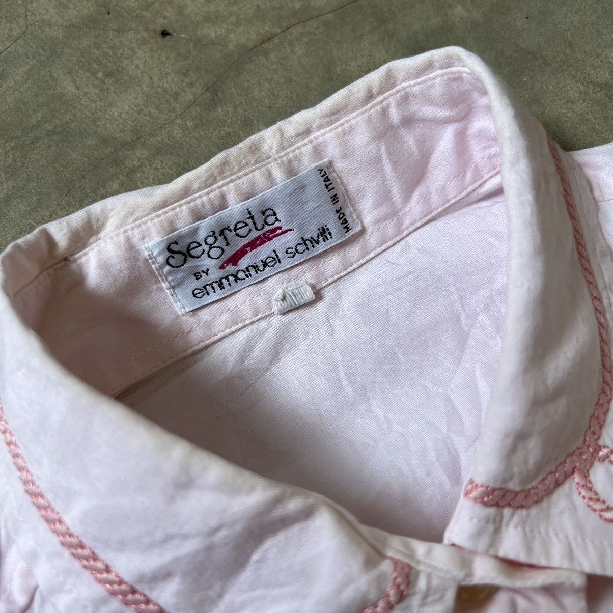 Vintage Segreta by Emmanuel Schvili Button up Shirt Size L / US 10 / IT 46 - 4 Thumbnail